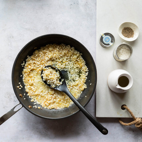 Wild Garlic & Morel Risotto Step 1 | FINE & WILD UK 