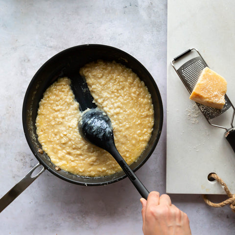 Wild Garlic & Morel Risotto Step 3 | FINE & WILD UK