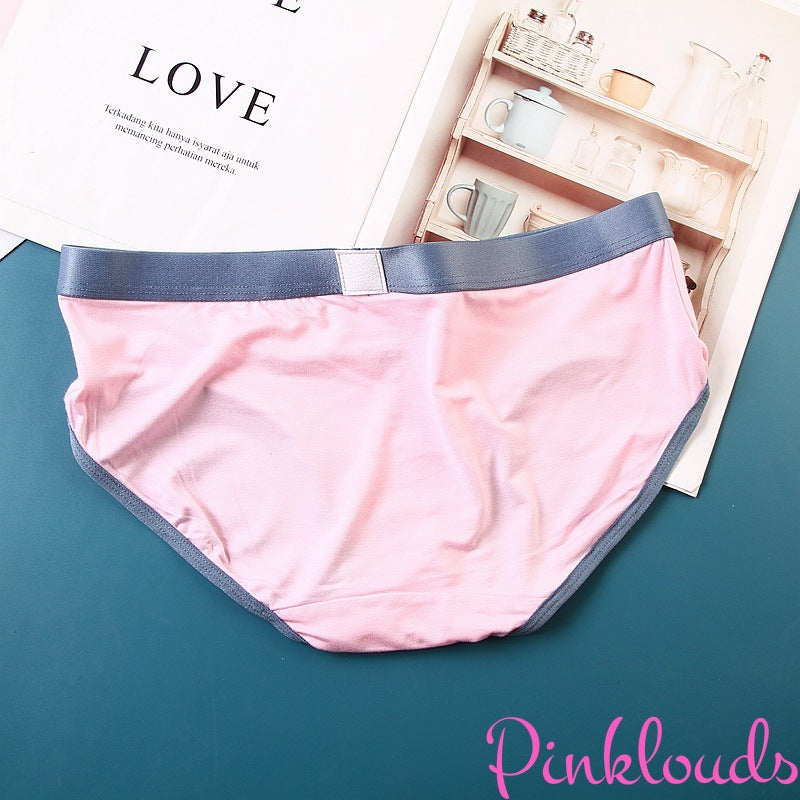 Modal Pure Color Couple Underwear-Man & Women‘s Undies-Boys' Briefs & Girls’ Panties-Husband & Wife's Gift | Pinklouds