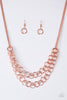 Circus Tent Tango Copper Paparazzi Necklace Cashmere Pink Jewels