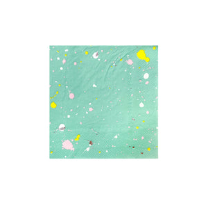 Pastel Ombre Splatter Cocktail Napkins by Harlow & Grey - Party, Girl! 