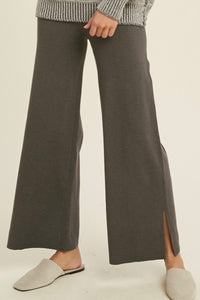 Kwinci Knit Pants in Charcoal