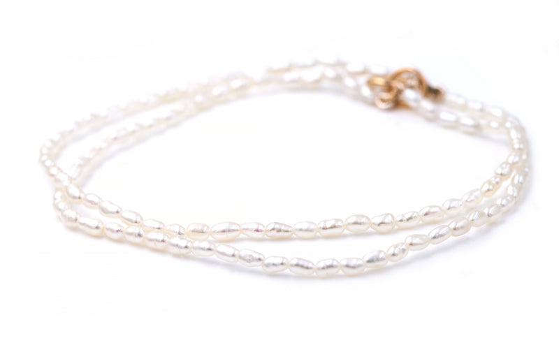 Two Strand Freshwater Seed Pearl Bracelet Everett 