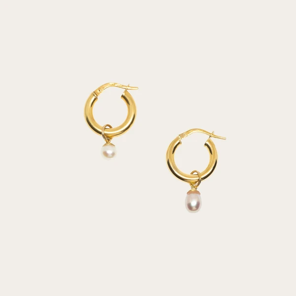 Costante Pearla Hoop Earrings