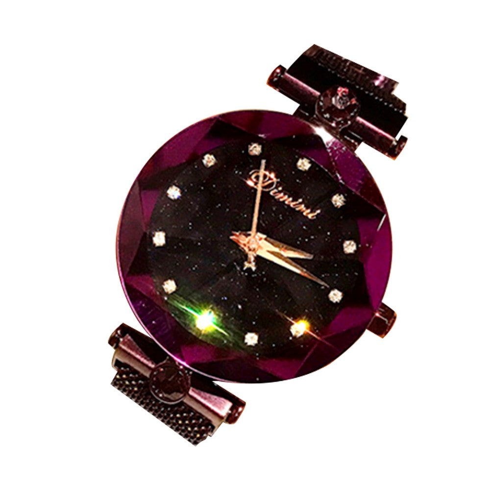 purple waterproof watch