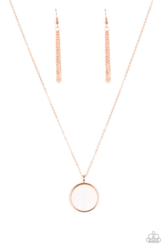 Dainty DISCovery-Copper Necklace-Paparazzi Accessories