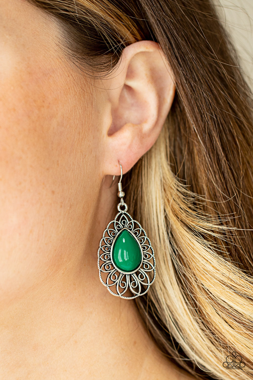 Dream STAYCATION Green Earring - Paparazzi Accessories – 3D Jewelz