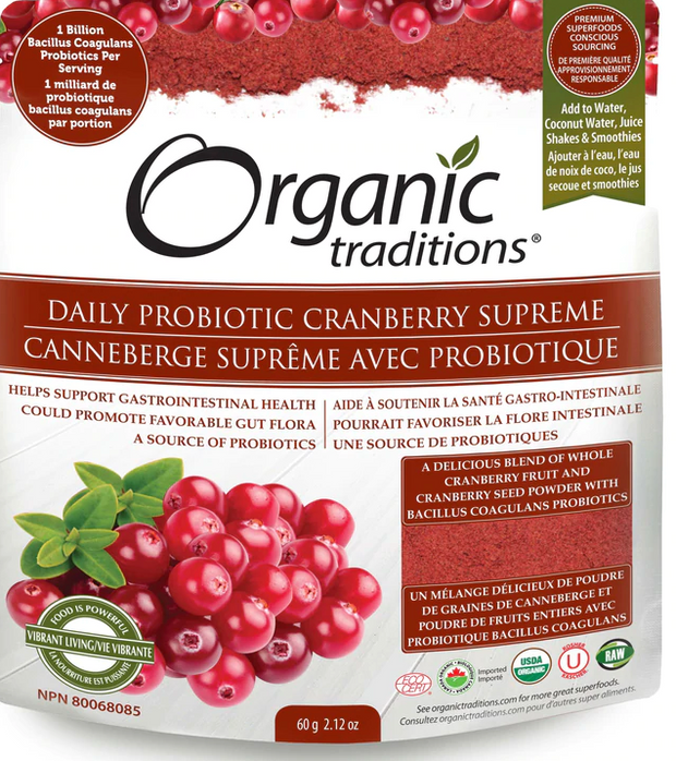 Organic Traditions - Daily Probiotic Cranberry Supreme 60gr