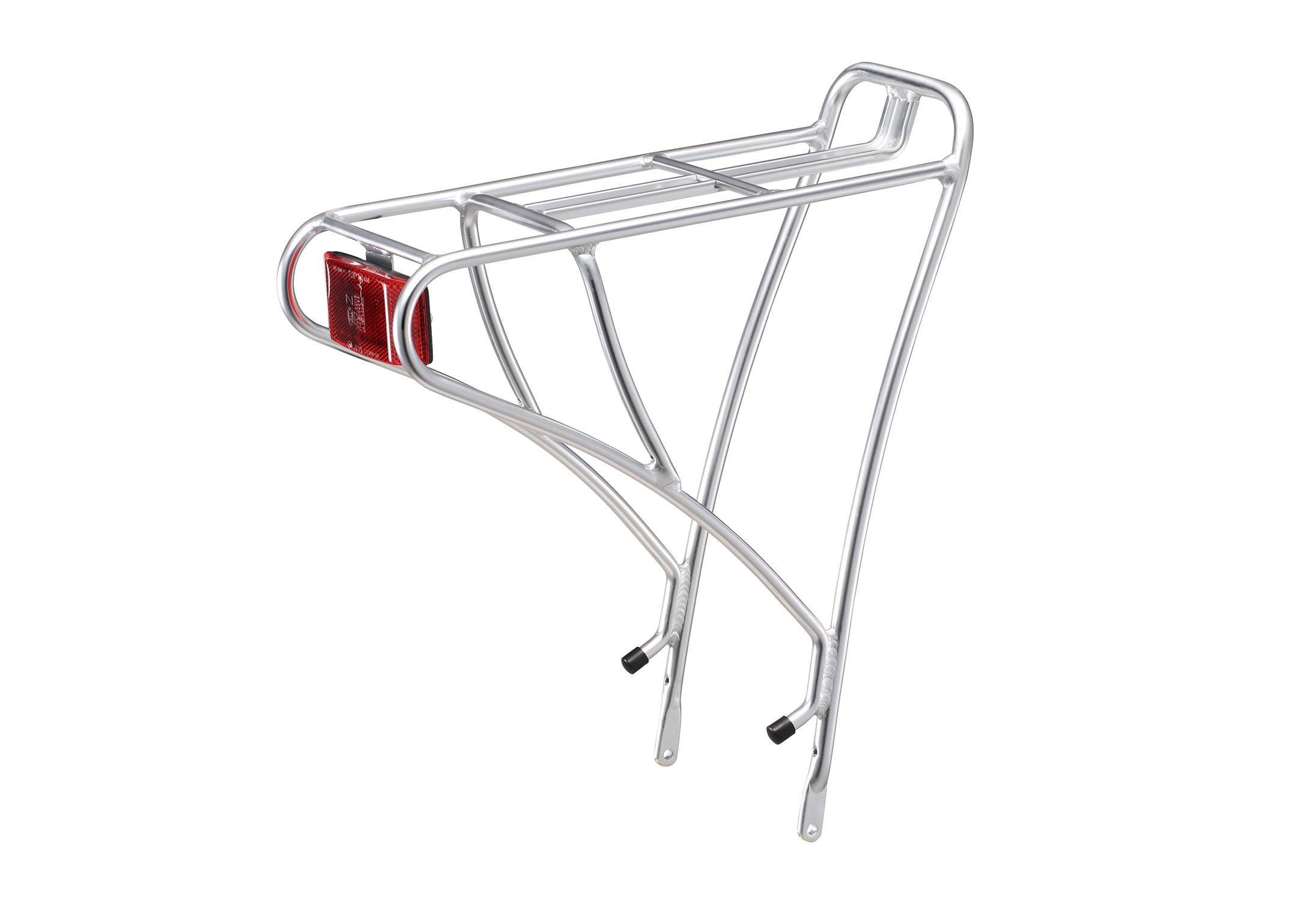 silver rear bike rack