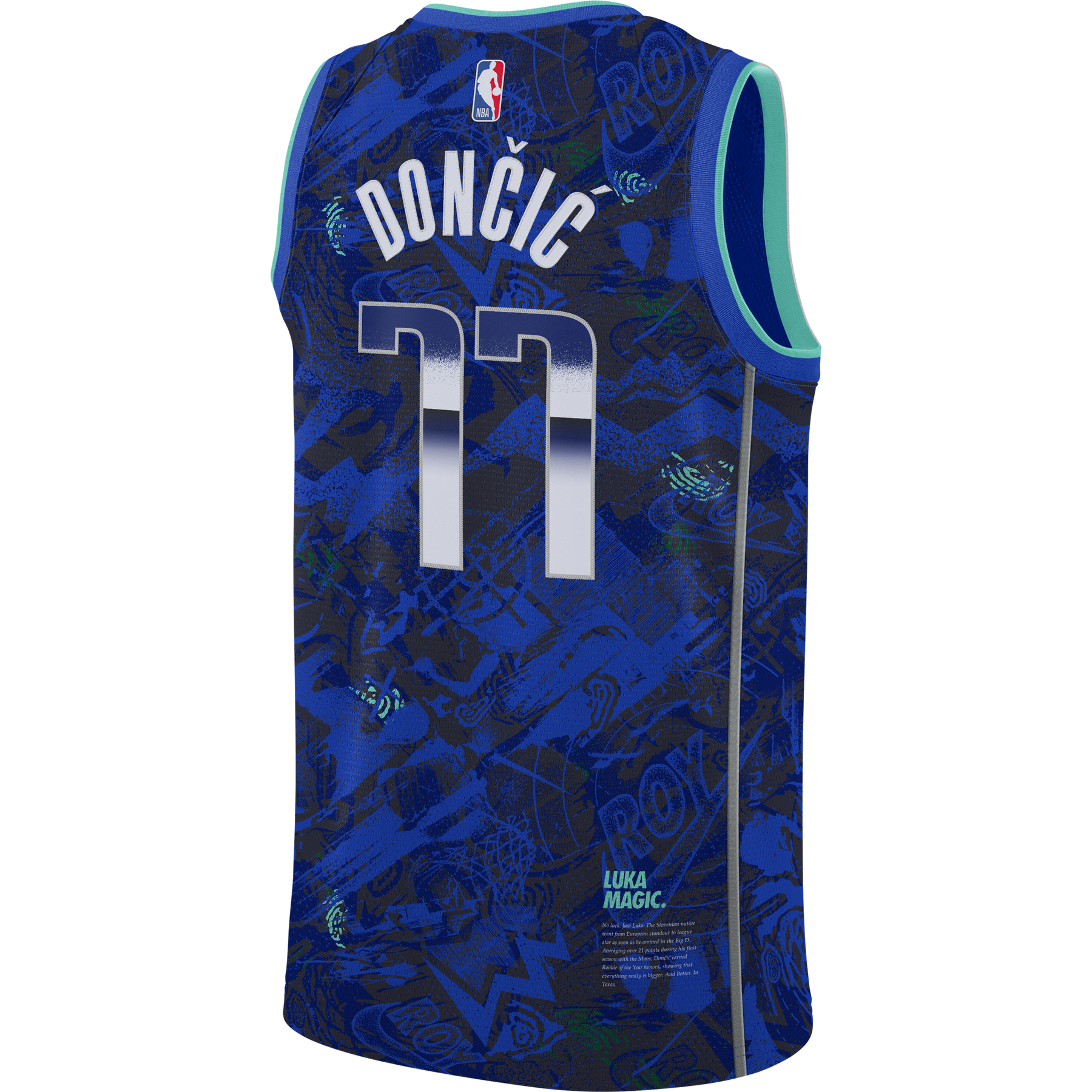 DALLAS MAVERICKS NIKE LUKA ROOKIE OF THE YEAR SWINGMAN JERSEY – DallasMavs.Shop