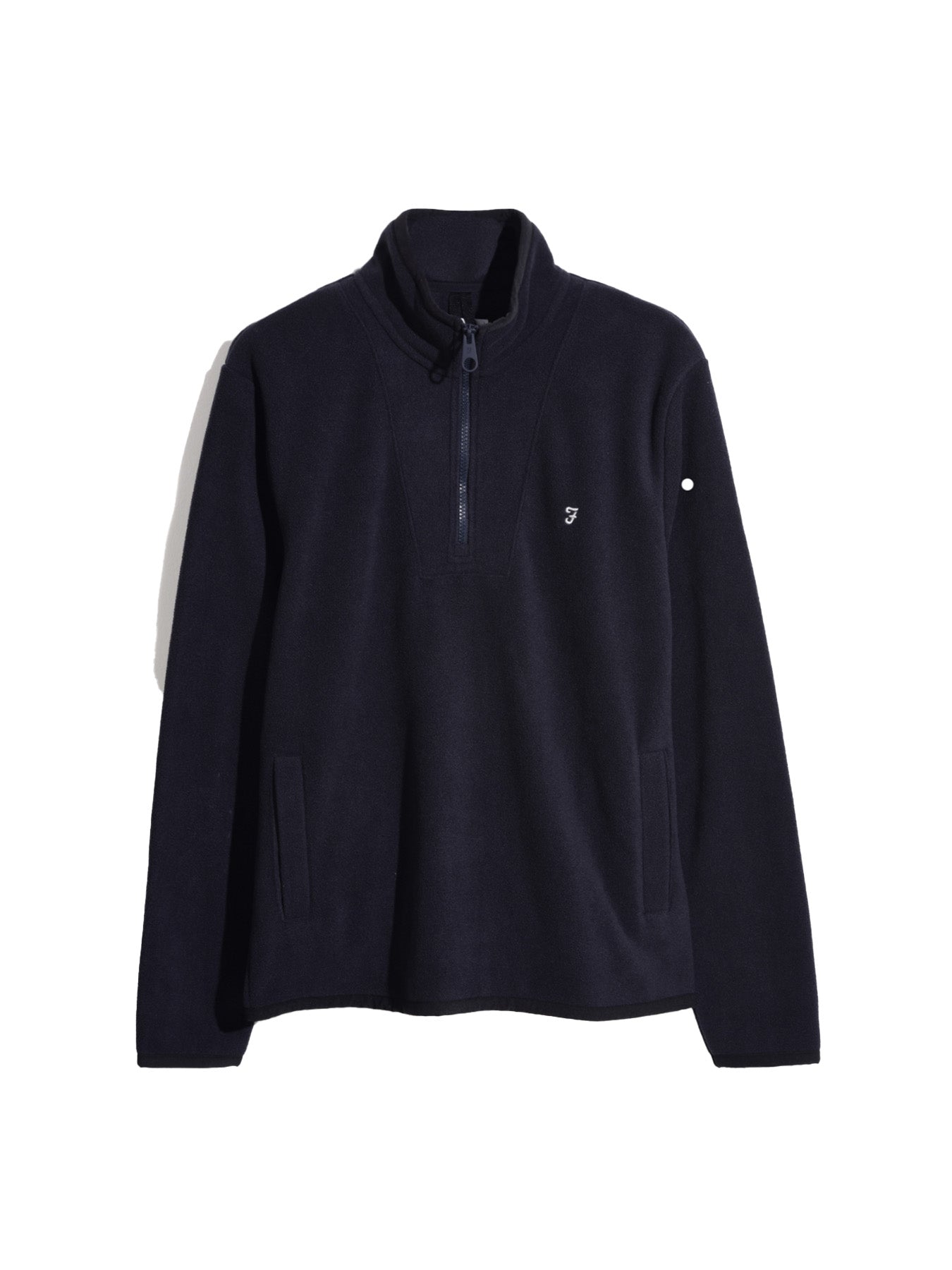 Rush Quarter Zip Sweatshirt In True Navy