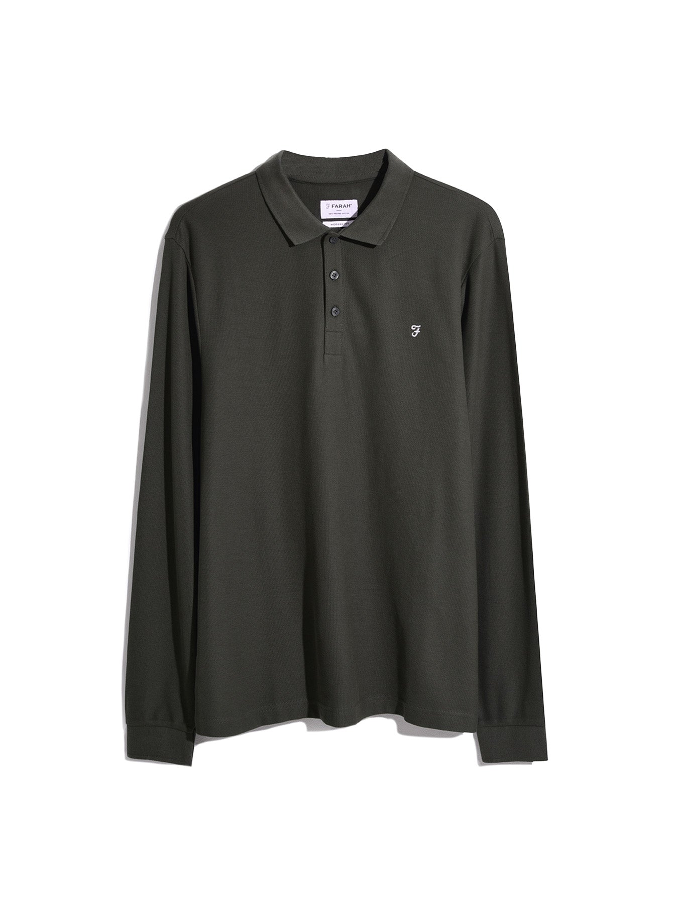 View Newcastle Long Sleeve Polo Shirt In Dark Olive information