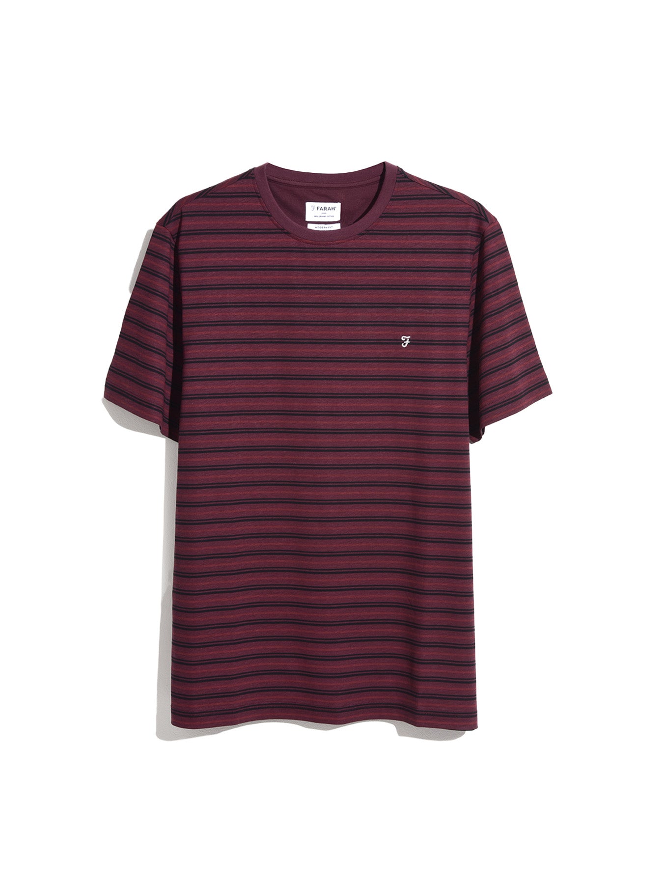 View Cambridge Stripe TShirt In Archive Burgundy information