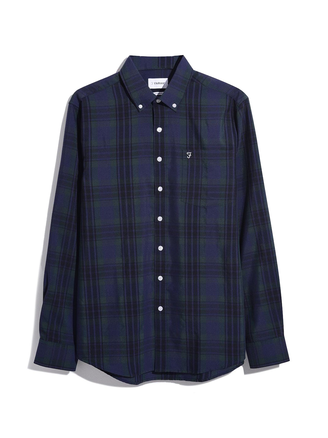 View Crawford Check Long Sleeve Shirt In Pine information