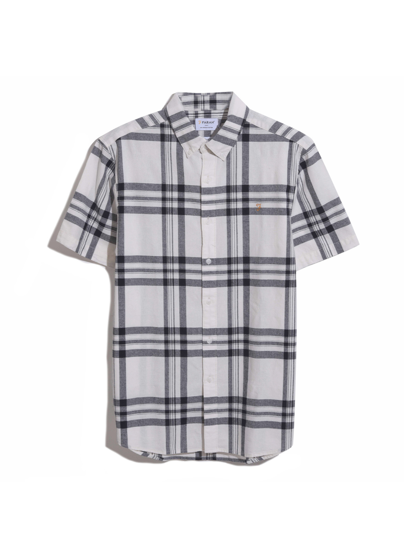 View Kele Check Short Sleeve Shirt In Ecru information