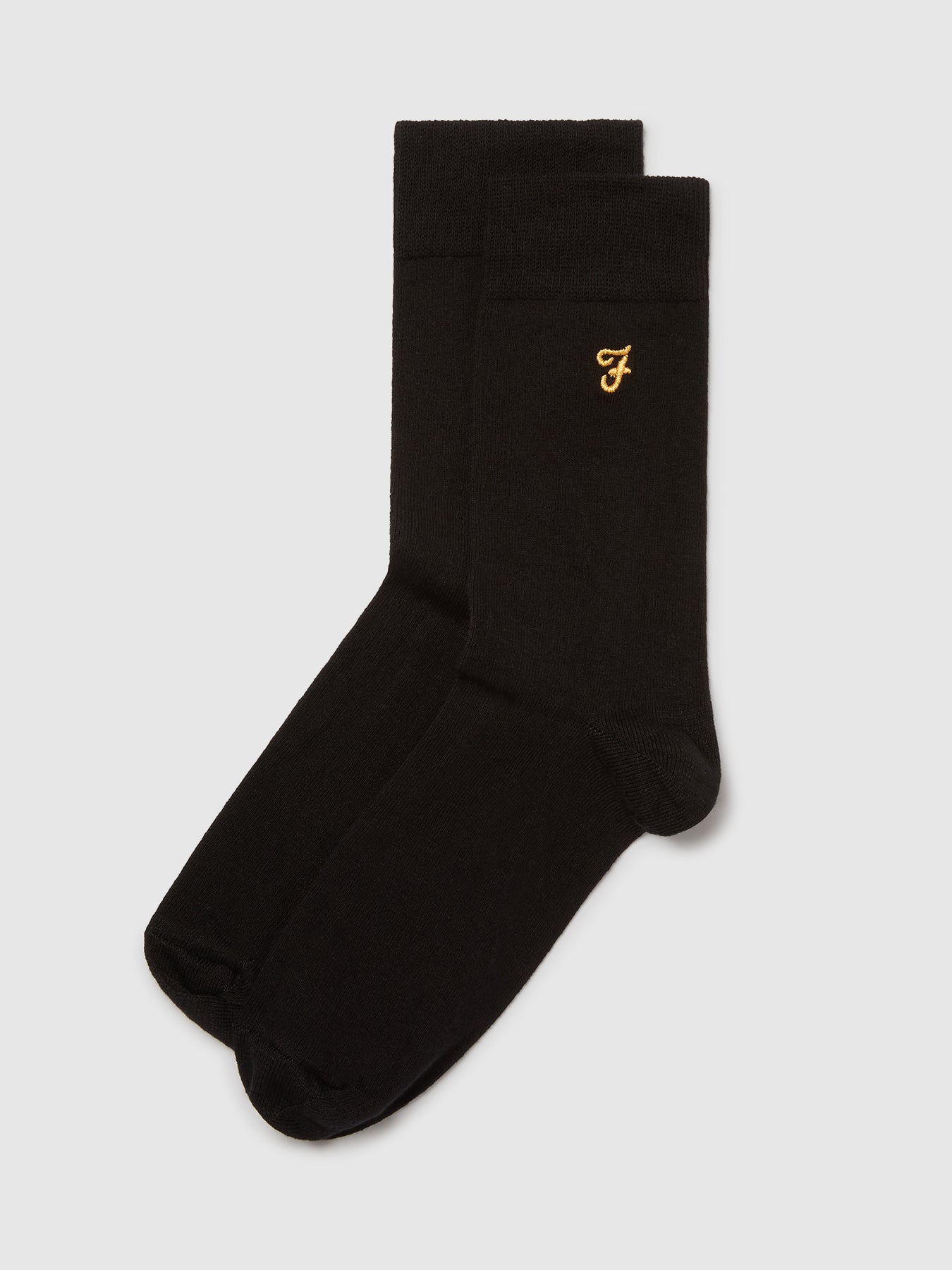 3 Pack Dress Socks In Black