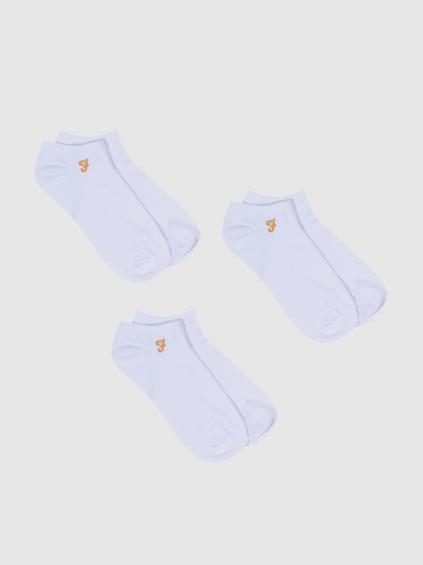 View 3 Pack Lined Socks In White information