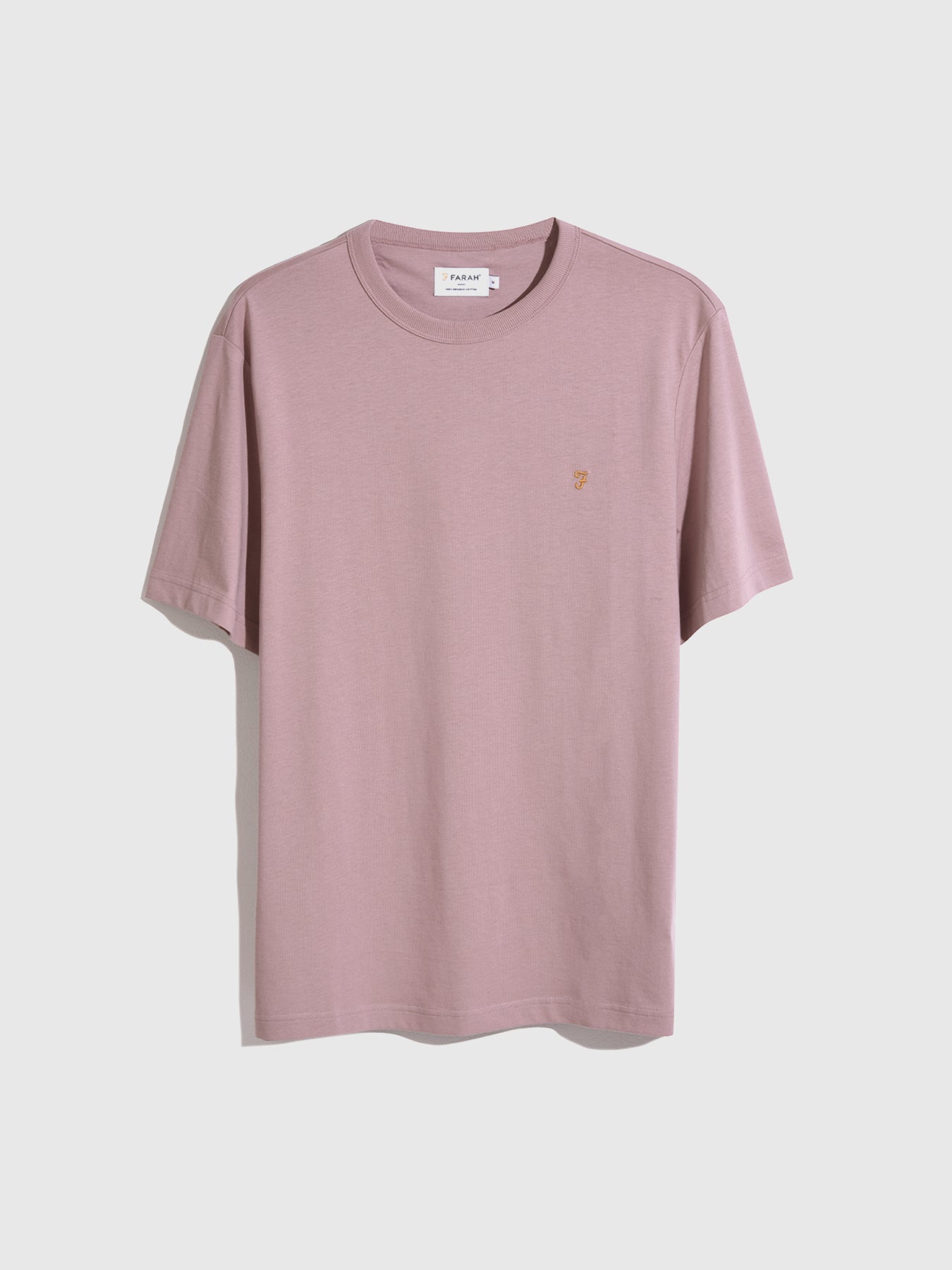 View Danny Regular Fit Organic Cotton Short Sleeve TShirt In Dark Pink information