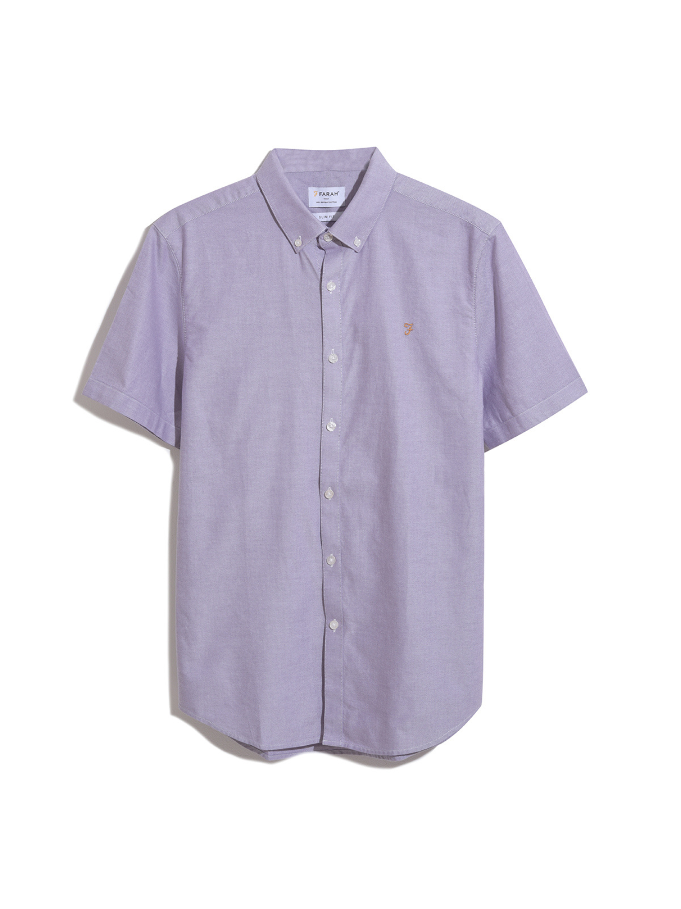 View Brewer Short Sleeve Oxford Shirt In Slate Purple information