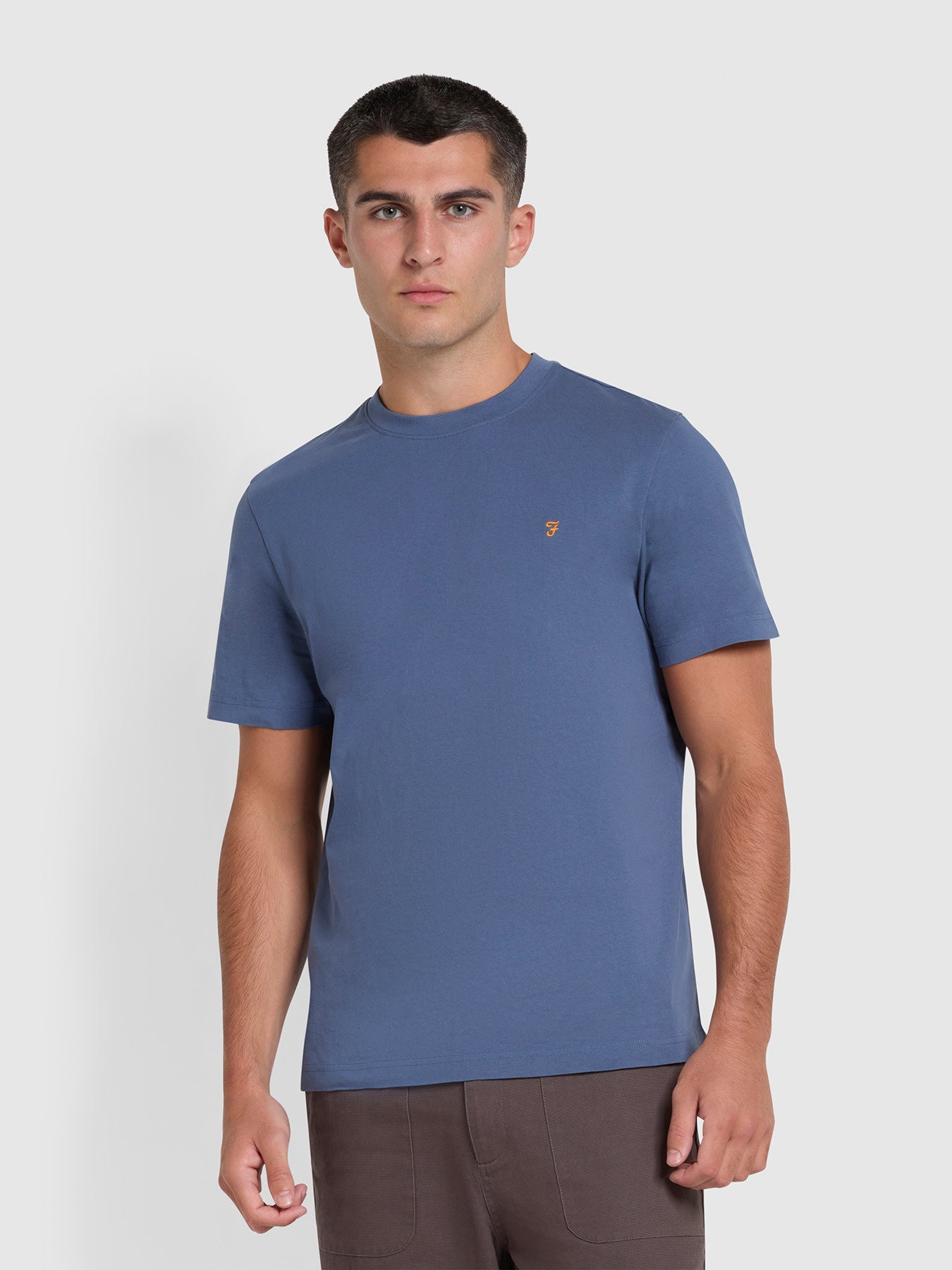 View Danny Regular Fit Organic Cotton TShirt In River Bed information