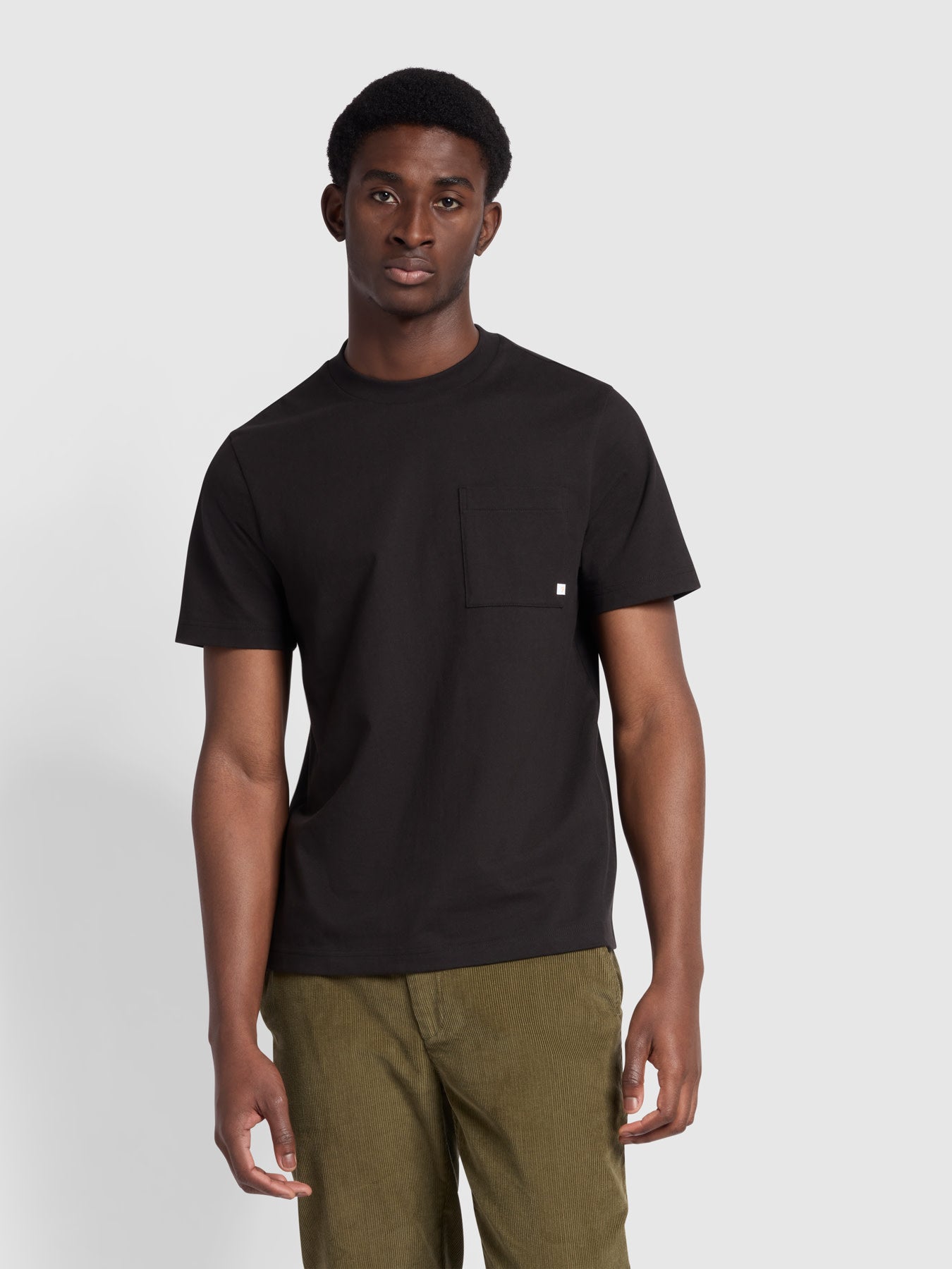 View Stacy Regular Fit Chest Pocket TShirt In Black information