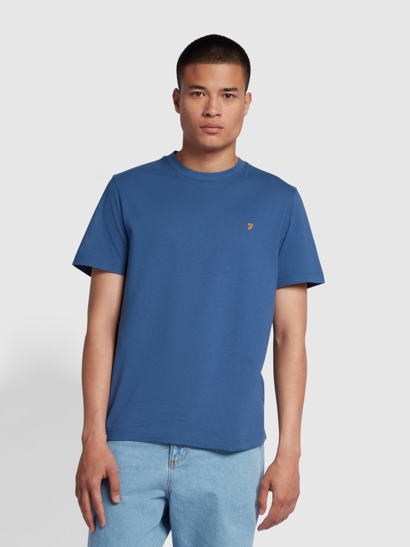 View Danny Regular Fit TShirt In Steel Blue information