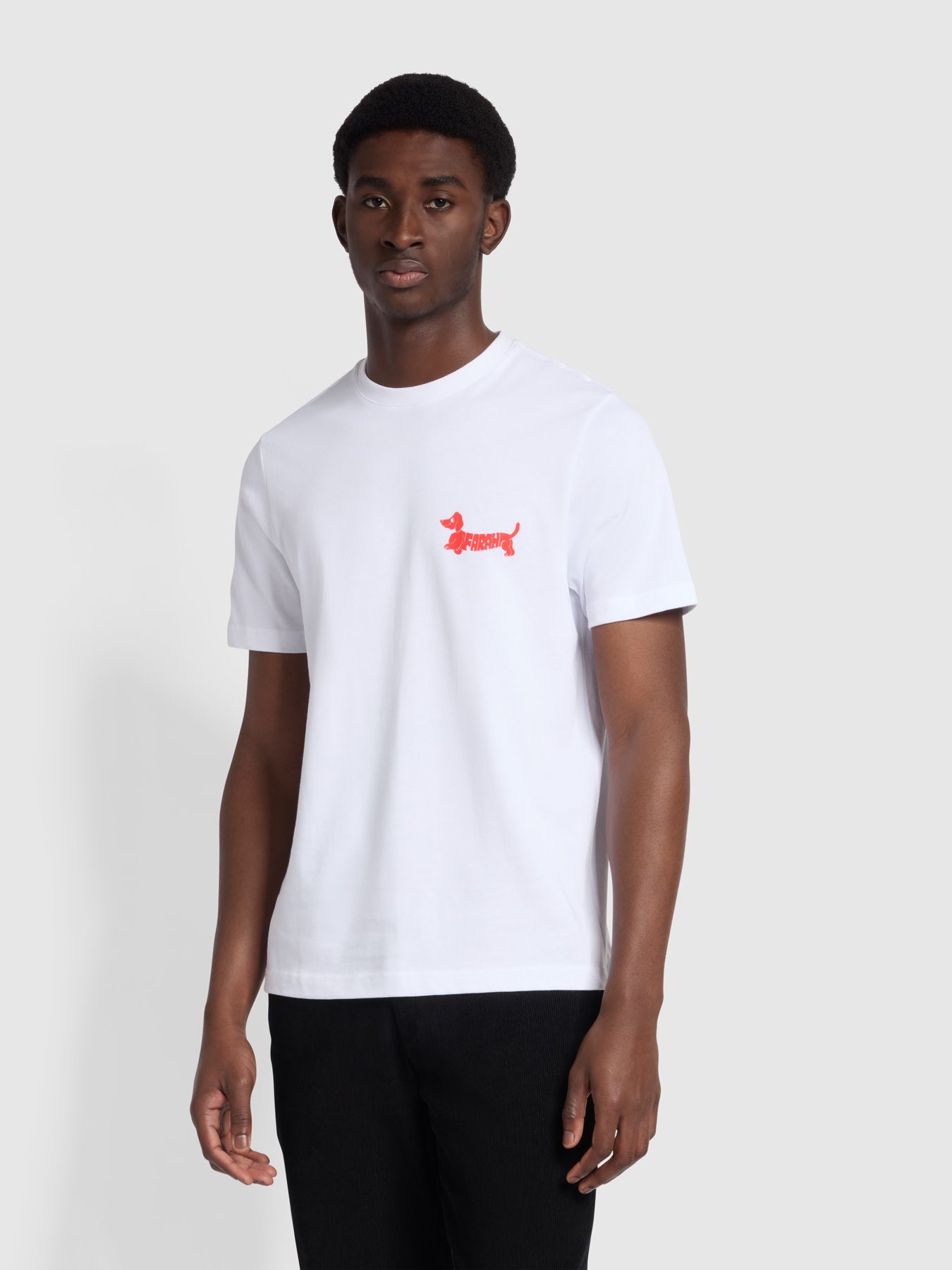 View Genoa Regular Fit Graphic TShirt In White information