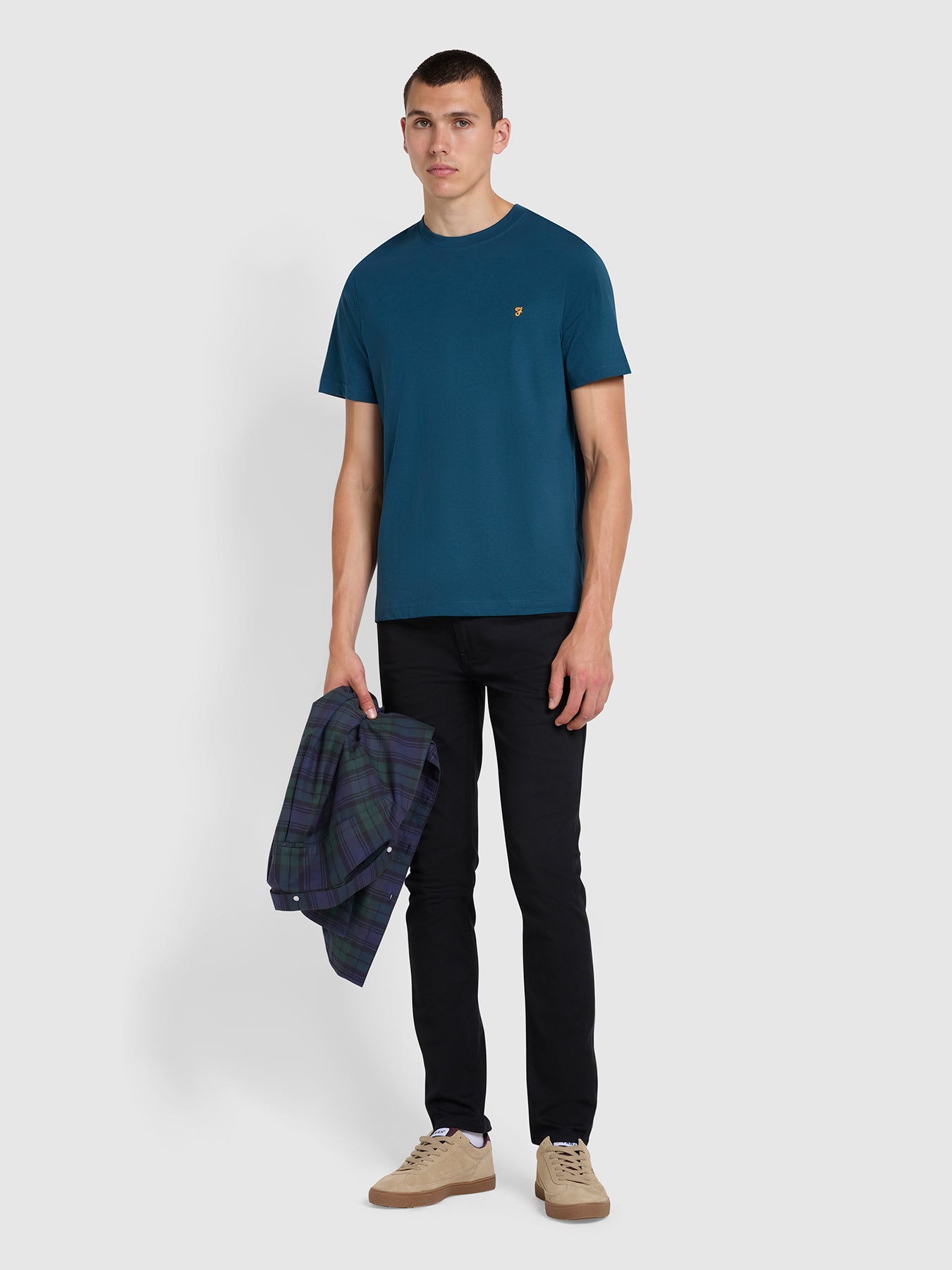 View Drake Slim Fit Twill Chinos In Black information