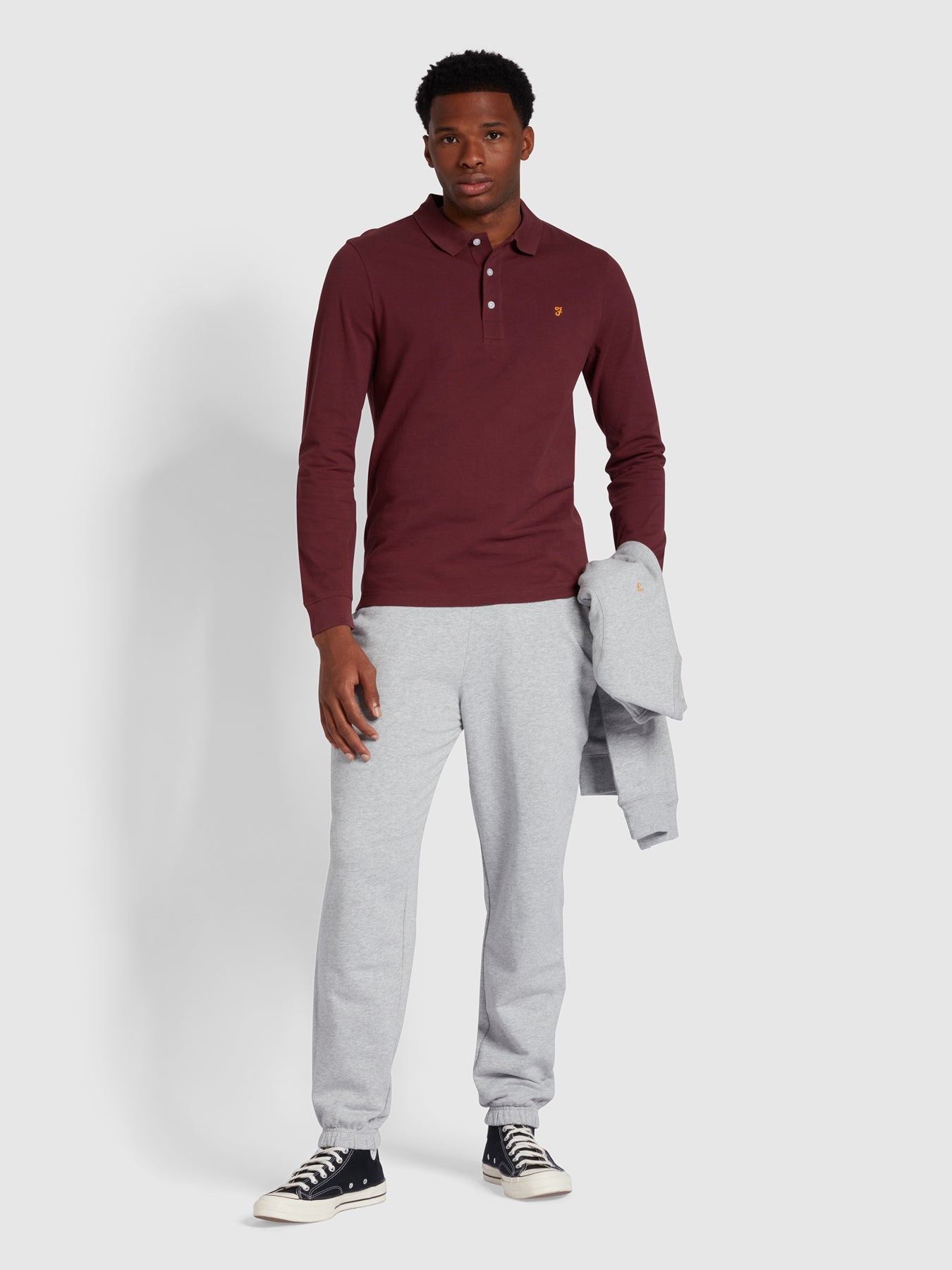 View Durrington Organic Cotton Jogger In Light Grey Marl information