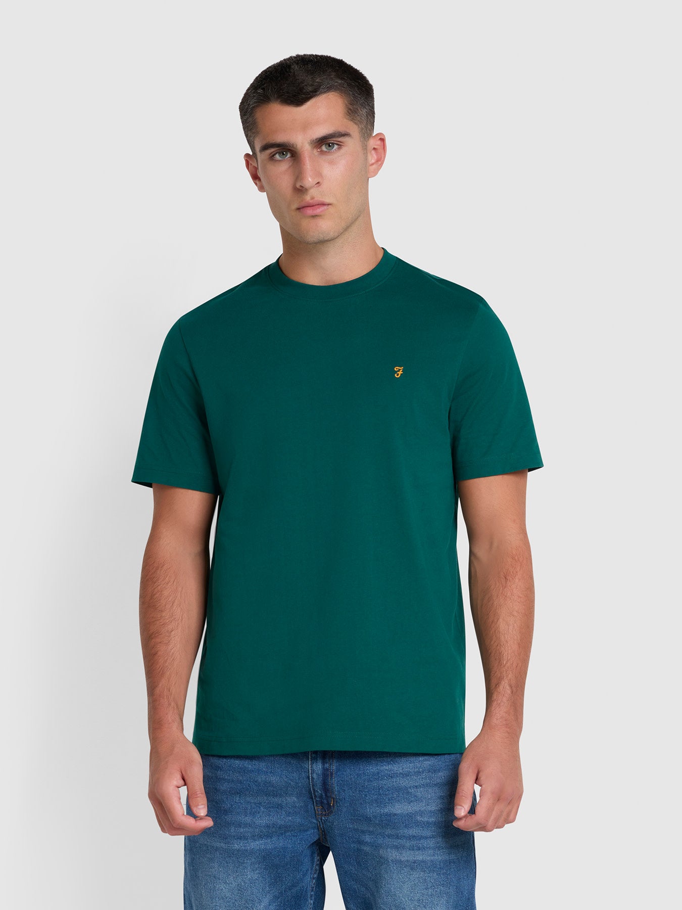 View Danny Regular Fit Organic Cotton TShirt In Botanic Green information