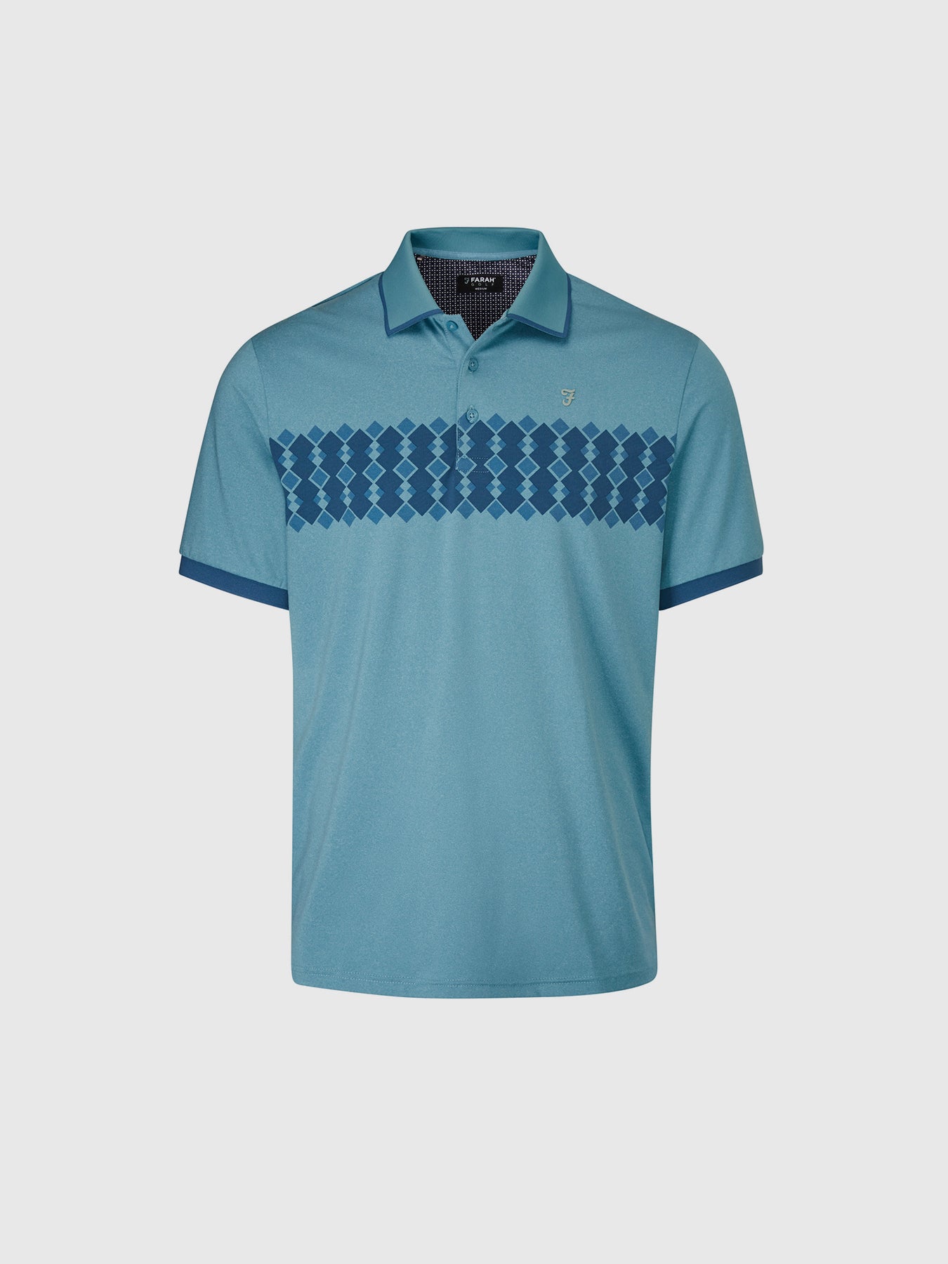 View Addison Golf Polo Shirt In Dusky Blue information