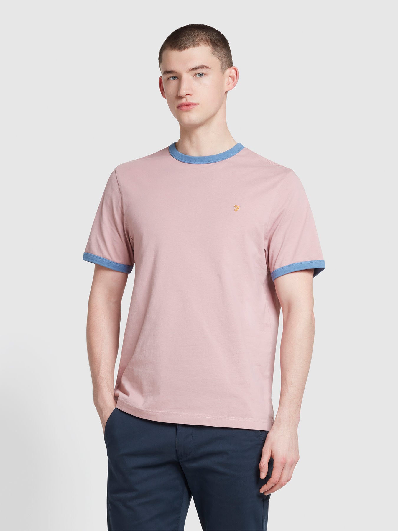 View Groves Regular Fit TShirt In Dark Pink information