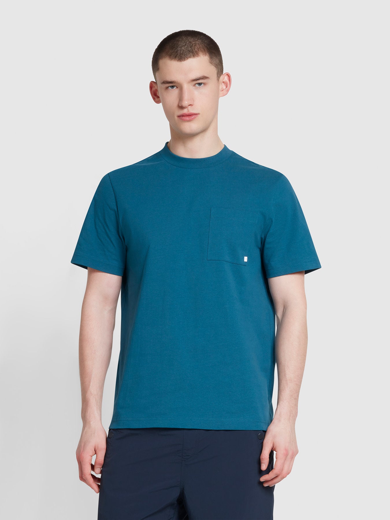 View Stacy Regular Fit Chest Pocket TShirt In Croft Green information