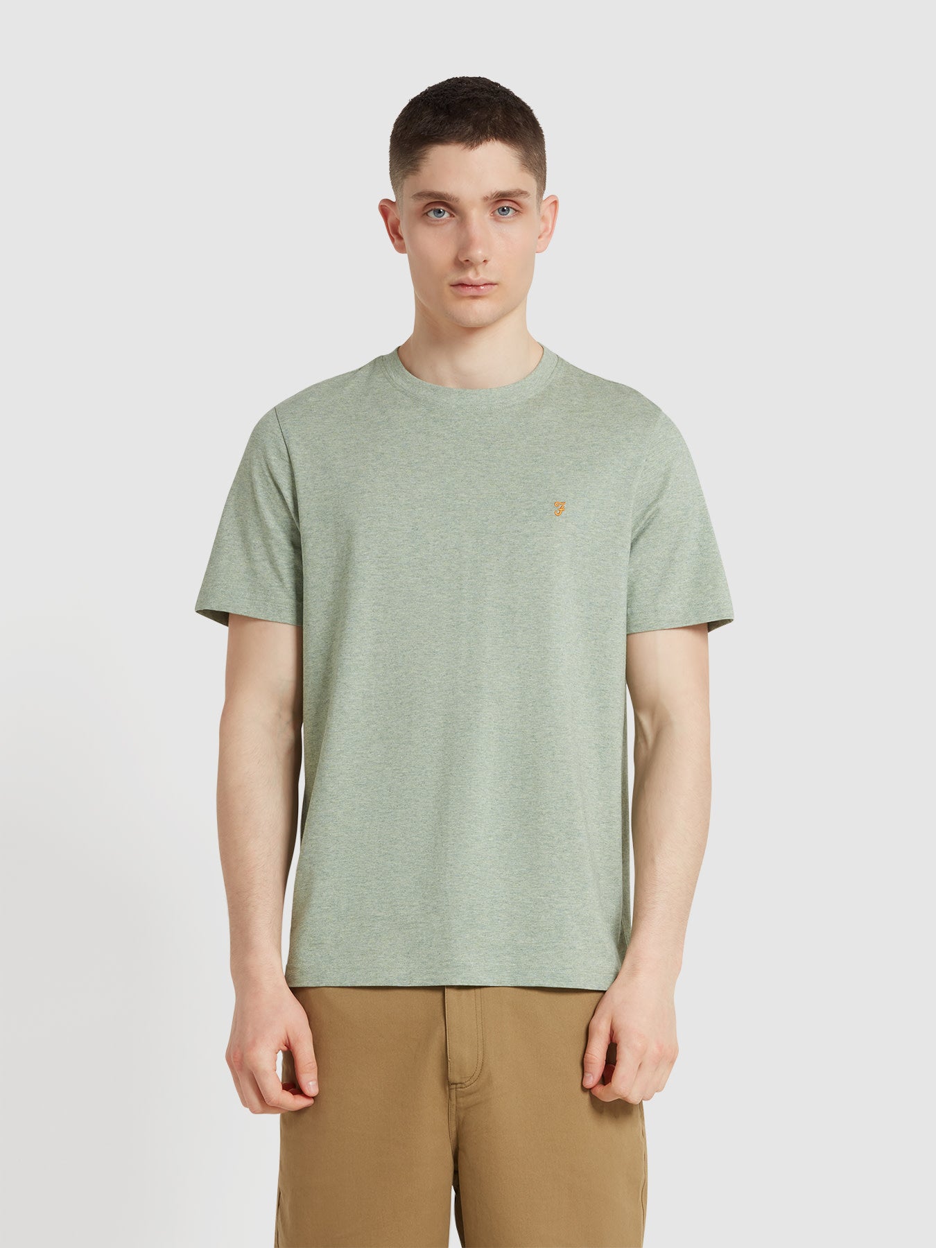 View Danny Regular Fit Organic Cotton TShirt In Balsam Marl information