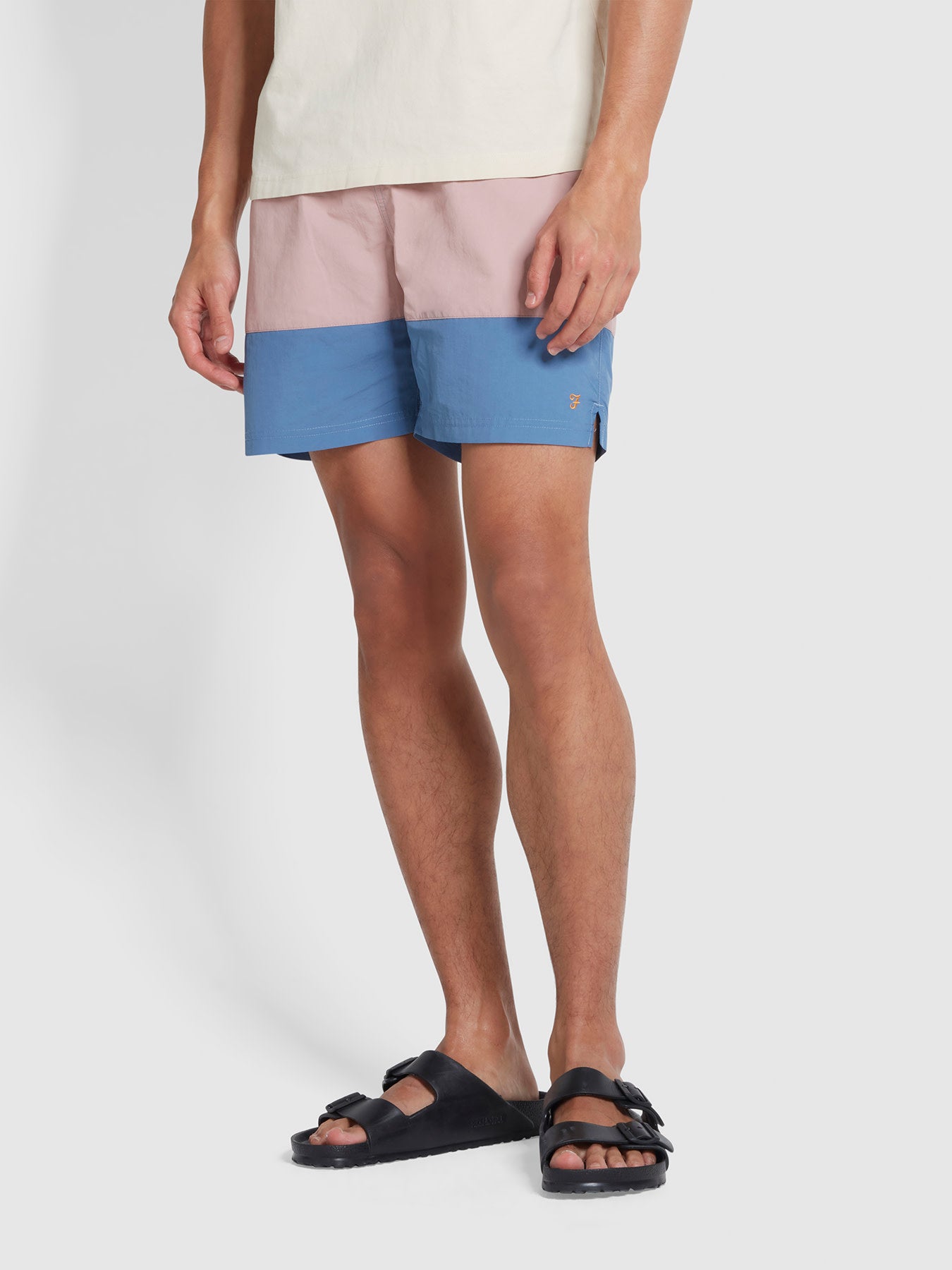 View Colbert Panelled Swim Shorts In Sheaf Blue information