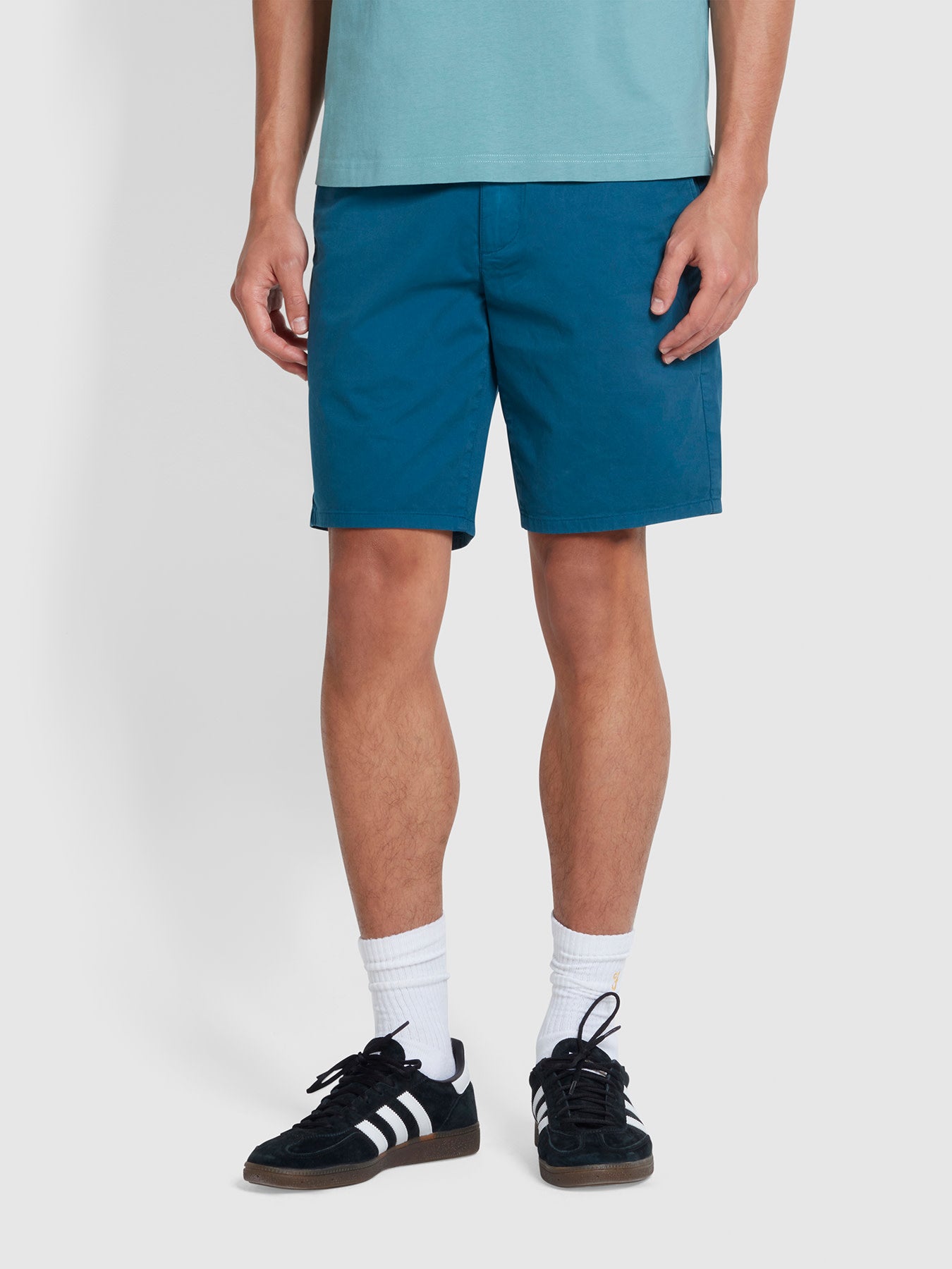 View Hawk Garment Dyed Twill Shorts In Croft Green information