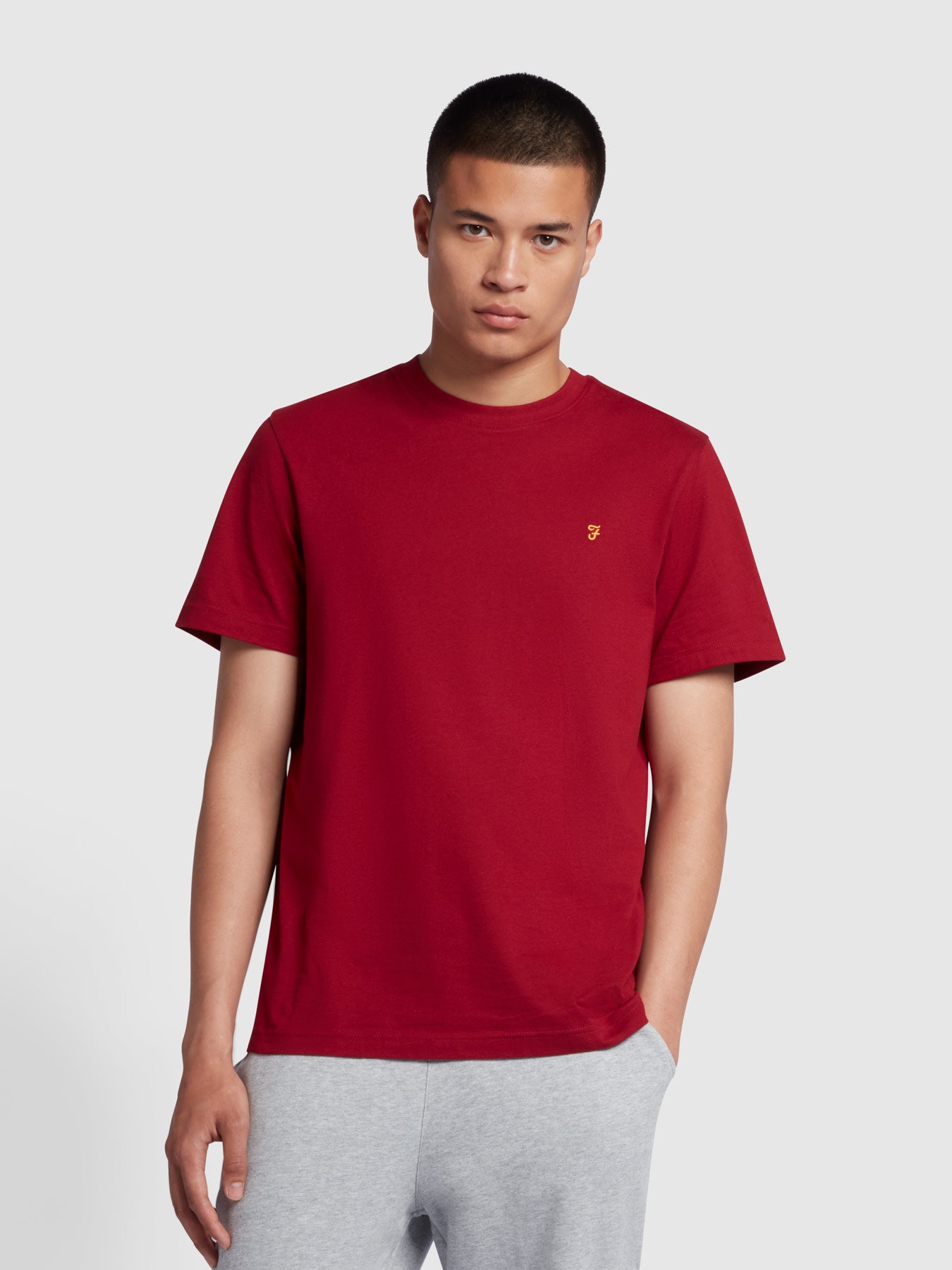 View Danny Regular Fit TShirt In Warm Red information