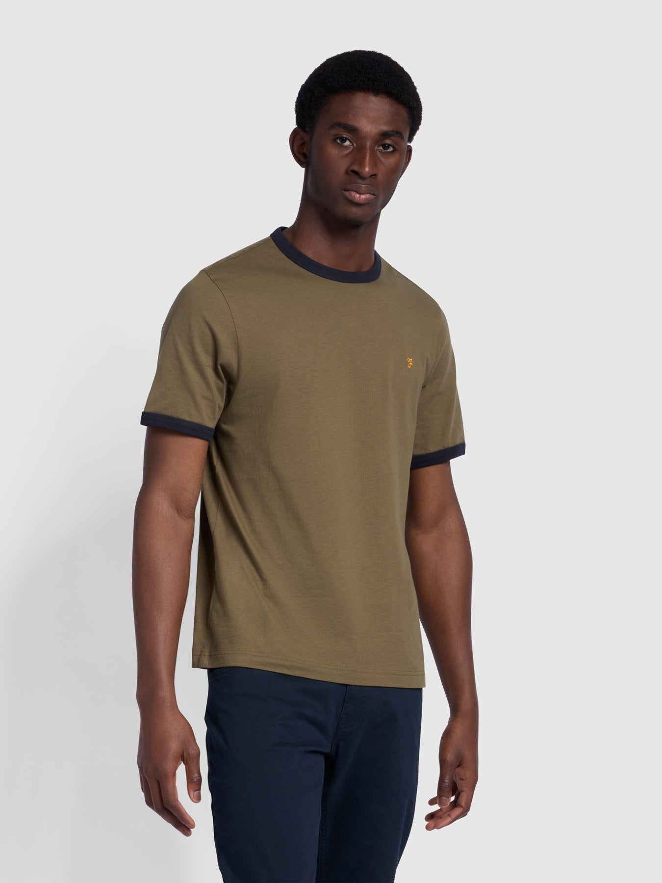 View Groves Regular Fit TShirt In Olive Green information