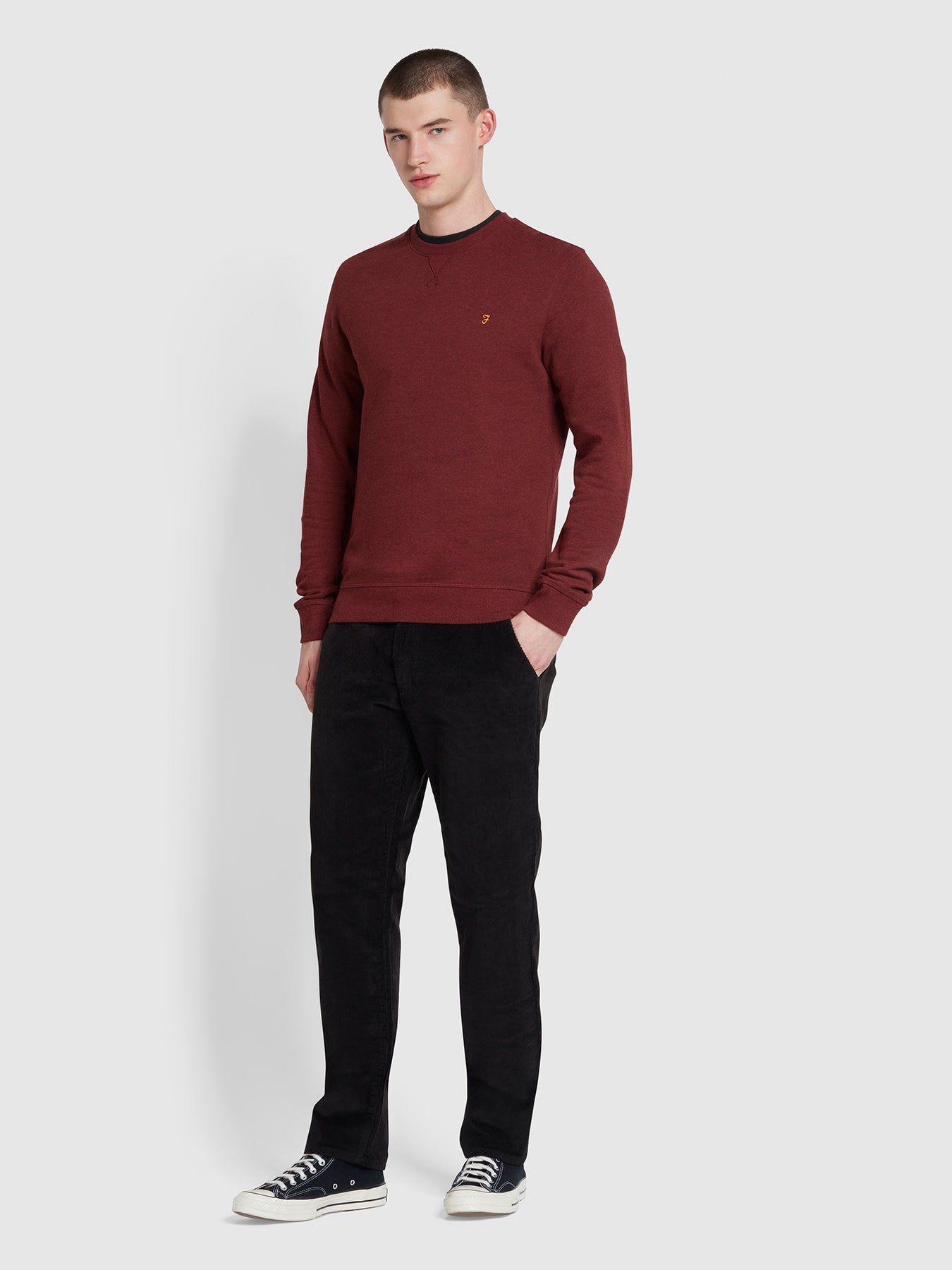 View Elm Stretch Corduroy Trousers In Black information