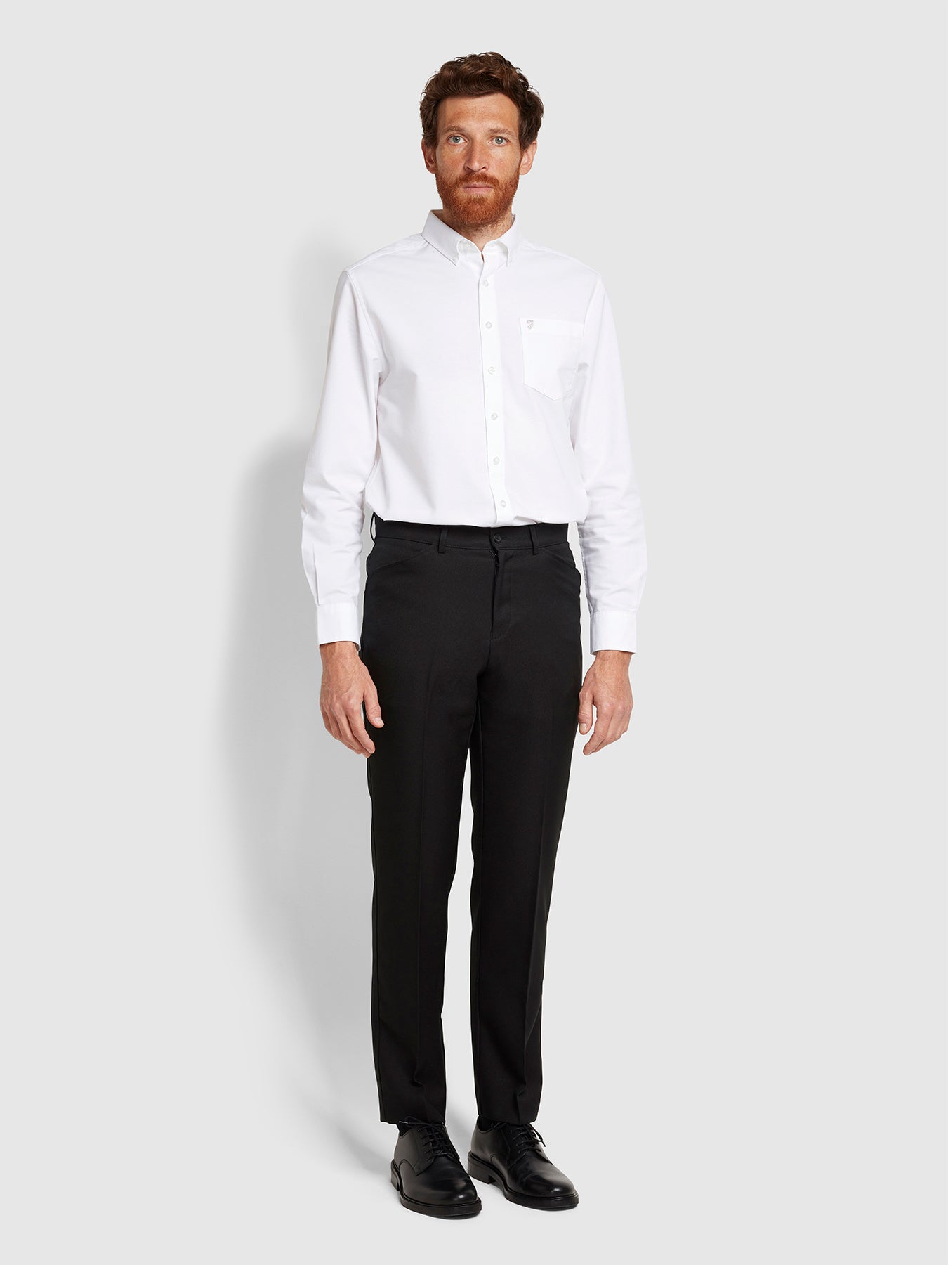 View Roachman Traditional Twill Trousers In Black information