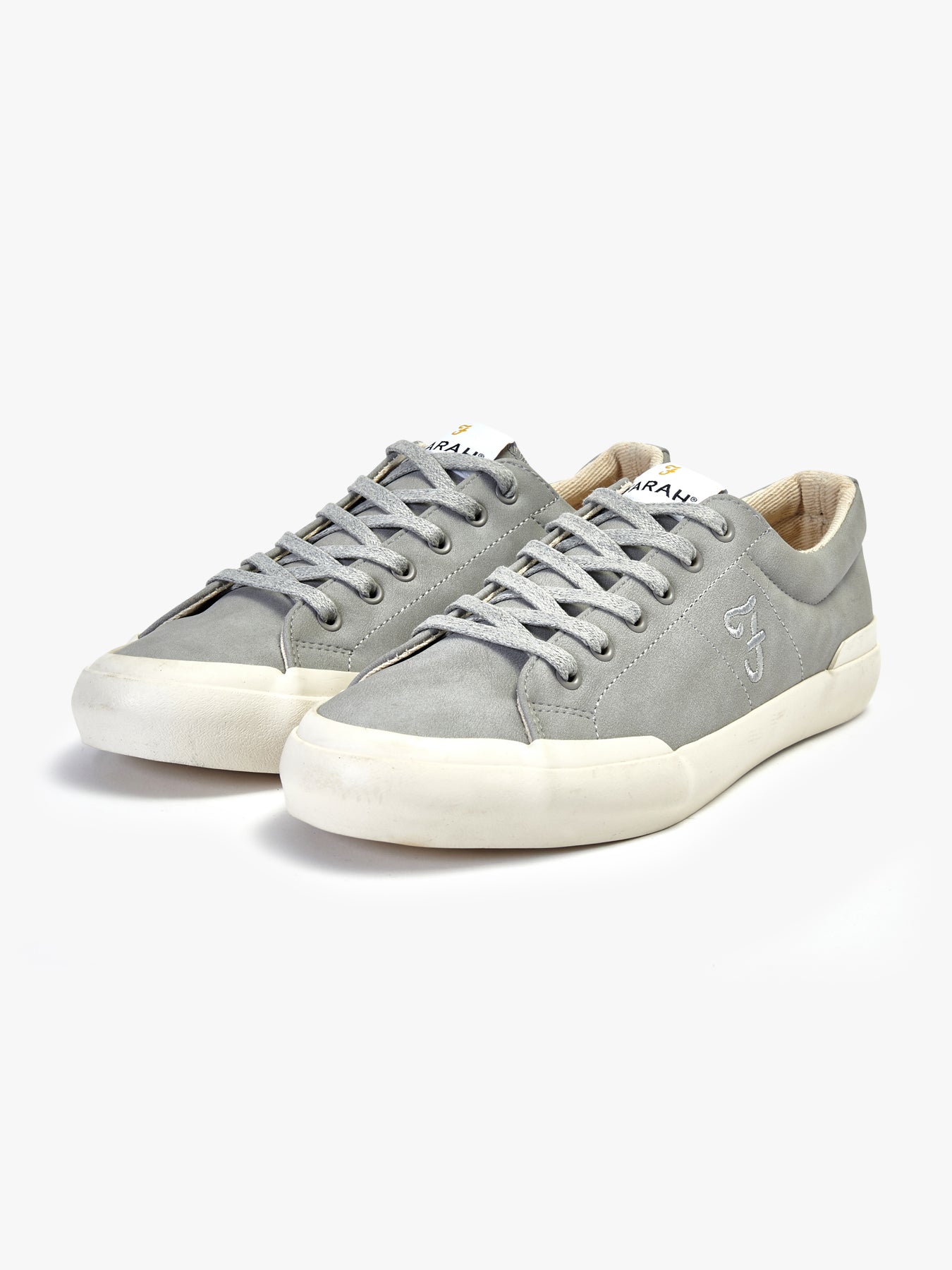 View Dallas Leather Trainer In Grey information