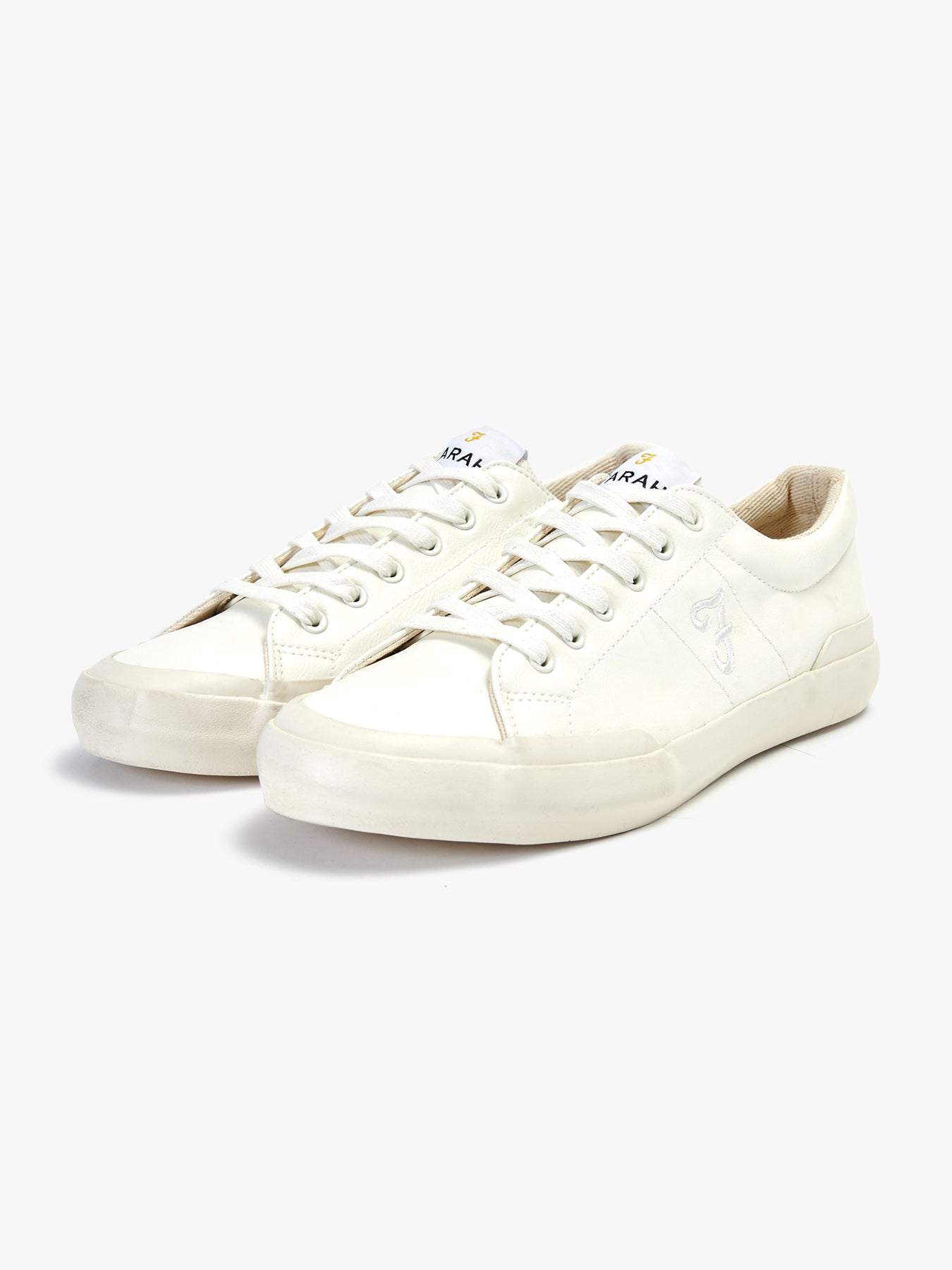 View Dallas Leather Trainer In White information