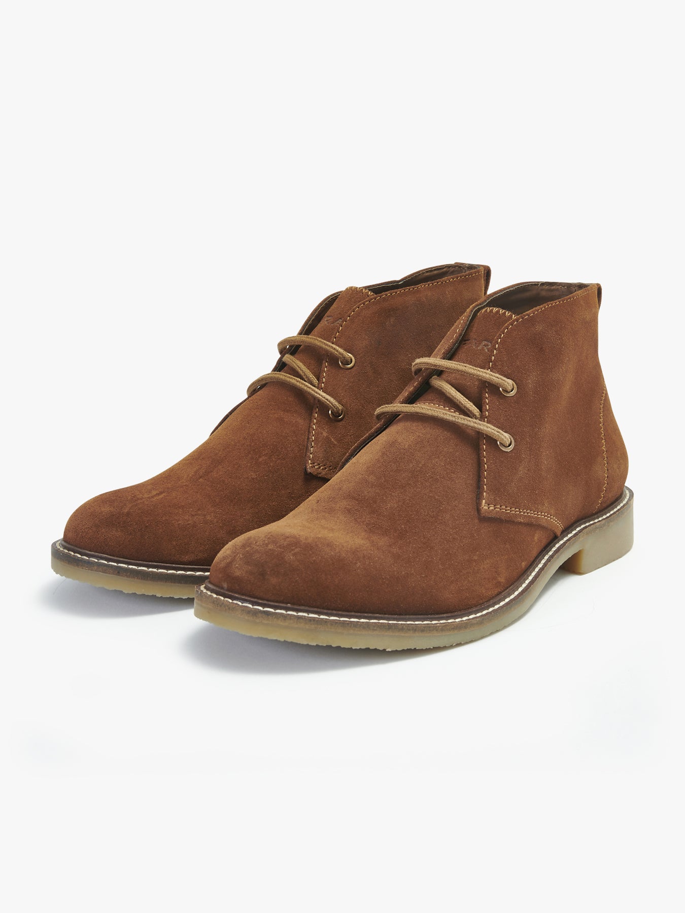 View Briggs Suede Leather Desert Boots In Tan information