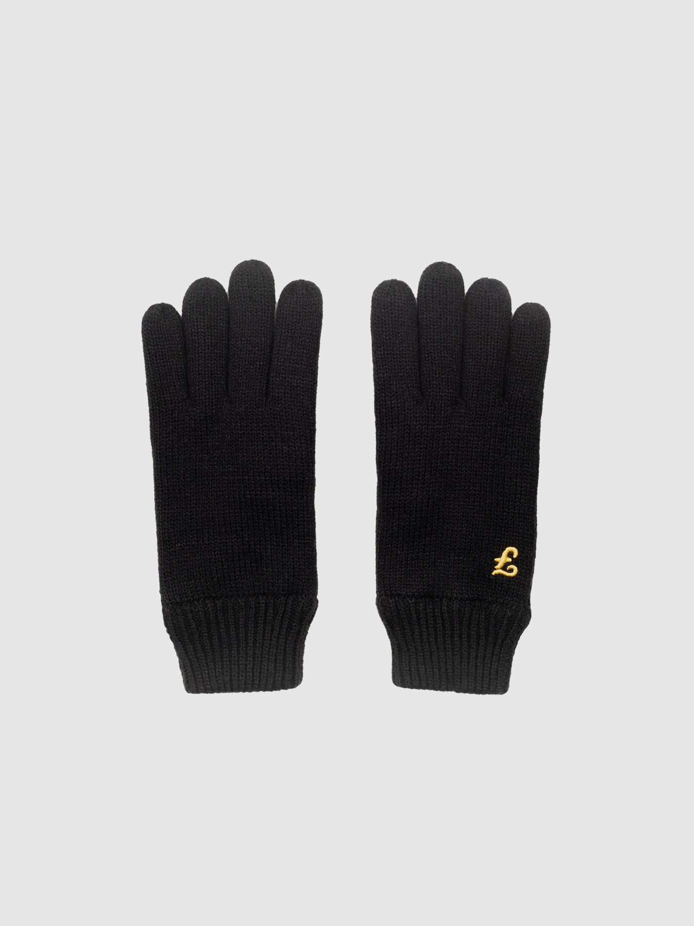 View Inka Ribbed Cuff Gloves In Black information