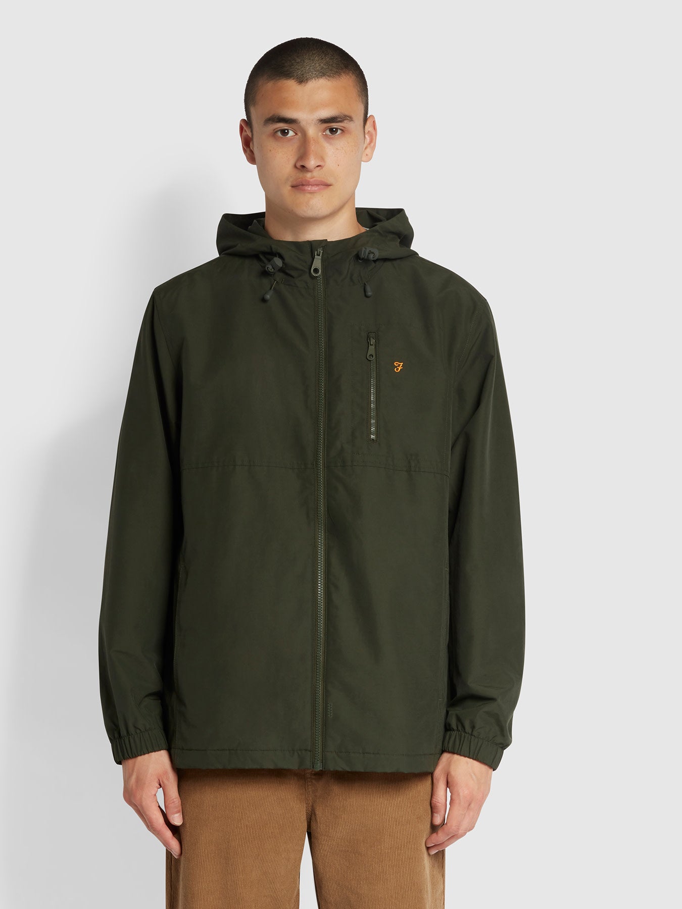 Farah Westchester Hooded Jacket In Green