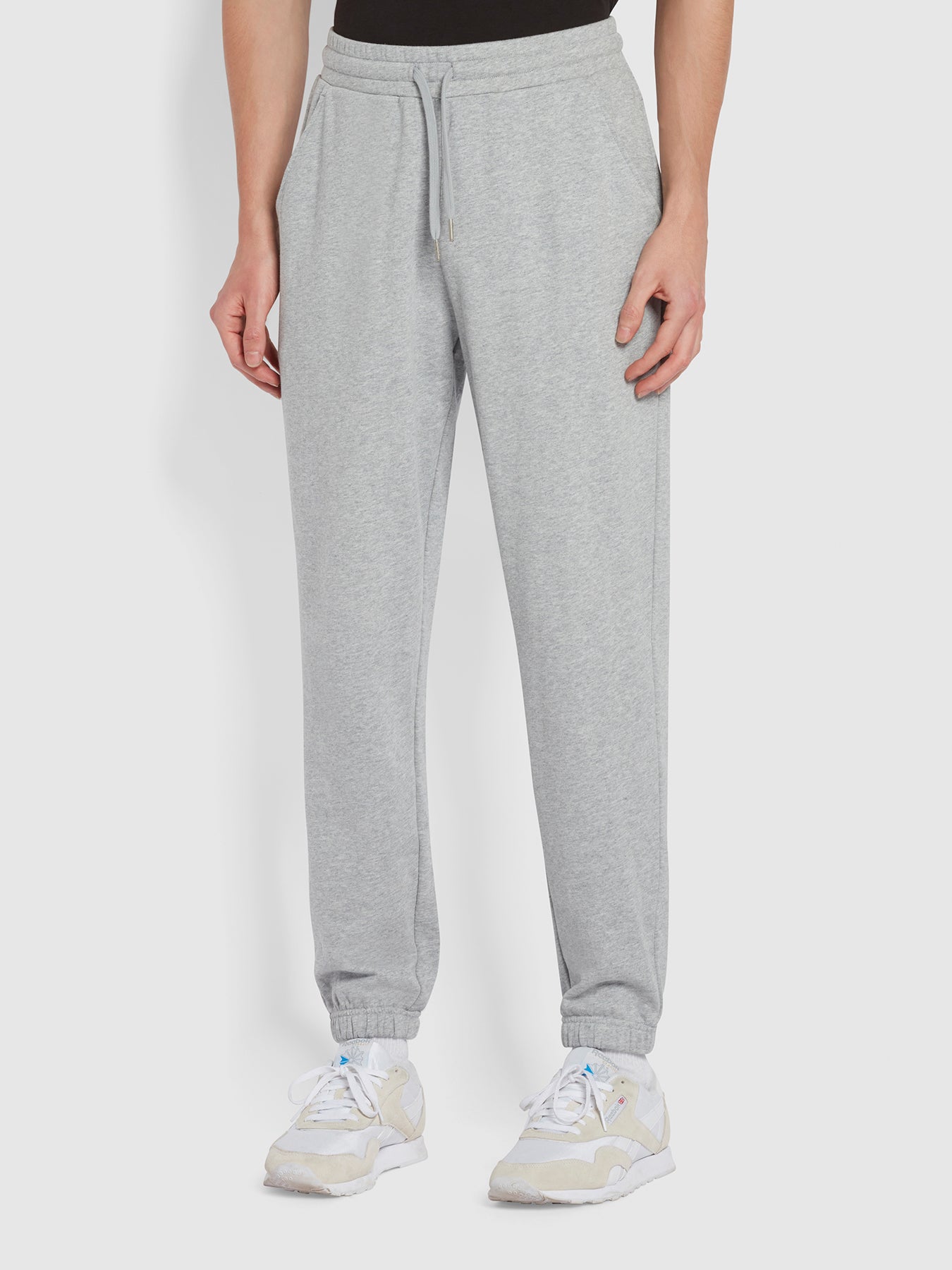 View Durrington Tall Fit Organic Cotton Jogger In Light Grey Marl information