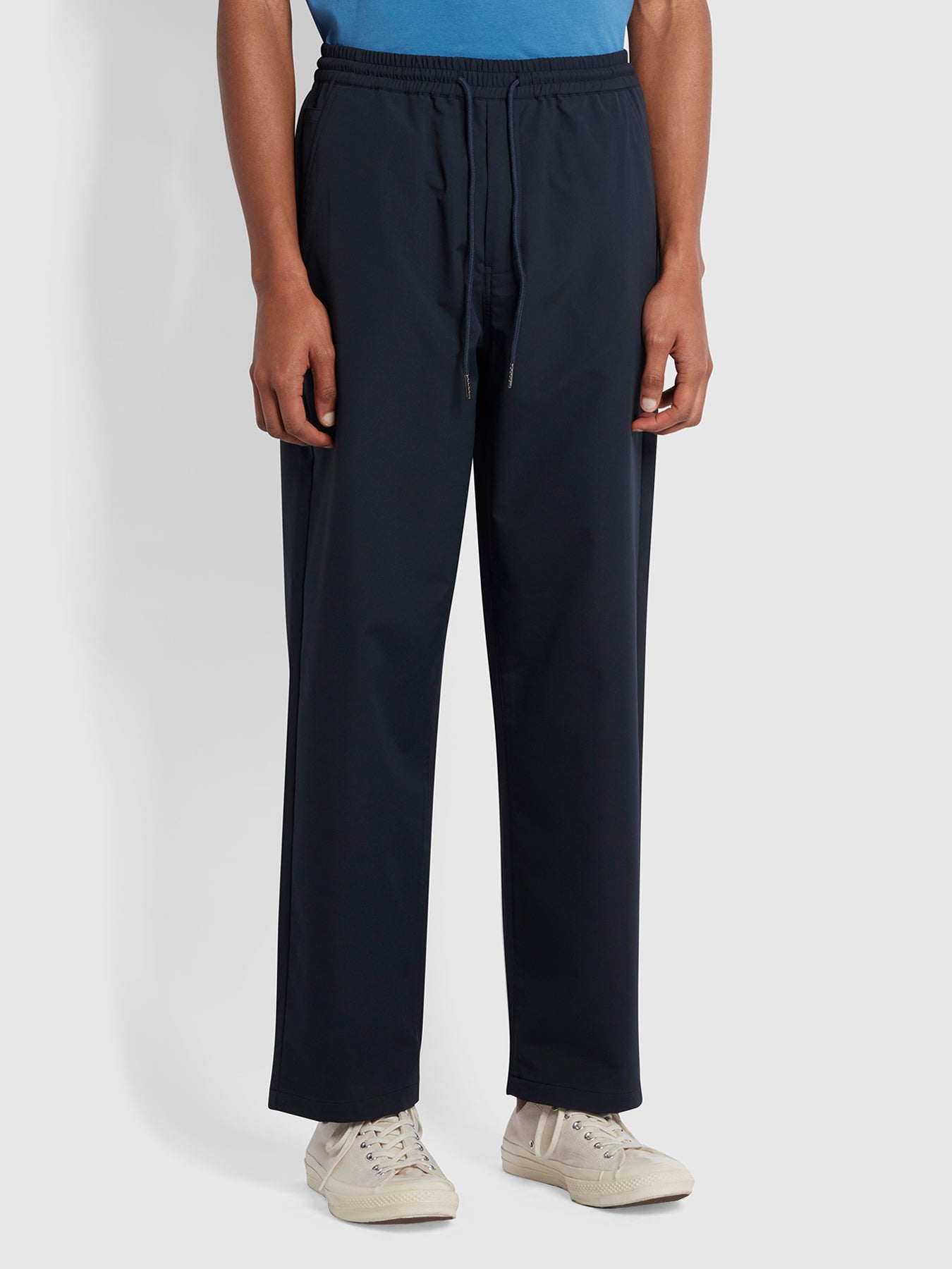 View Farah Greenport Loose Fit Sweatpants In True Navy Blue Mens information