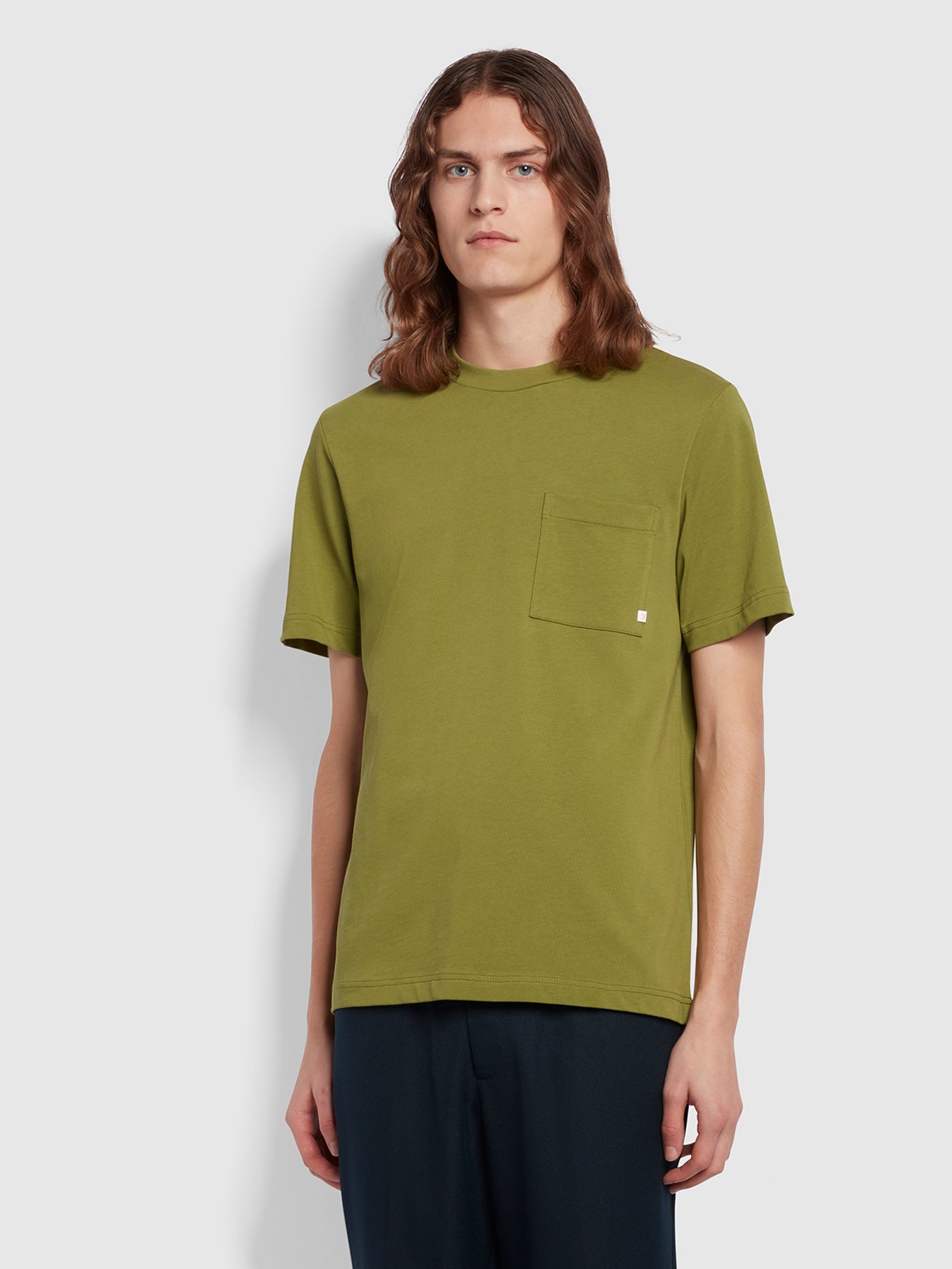 Stacy Regular Fit Short Sleeve T-Shirt In Moss Green