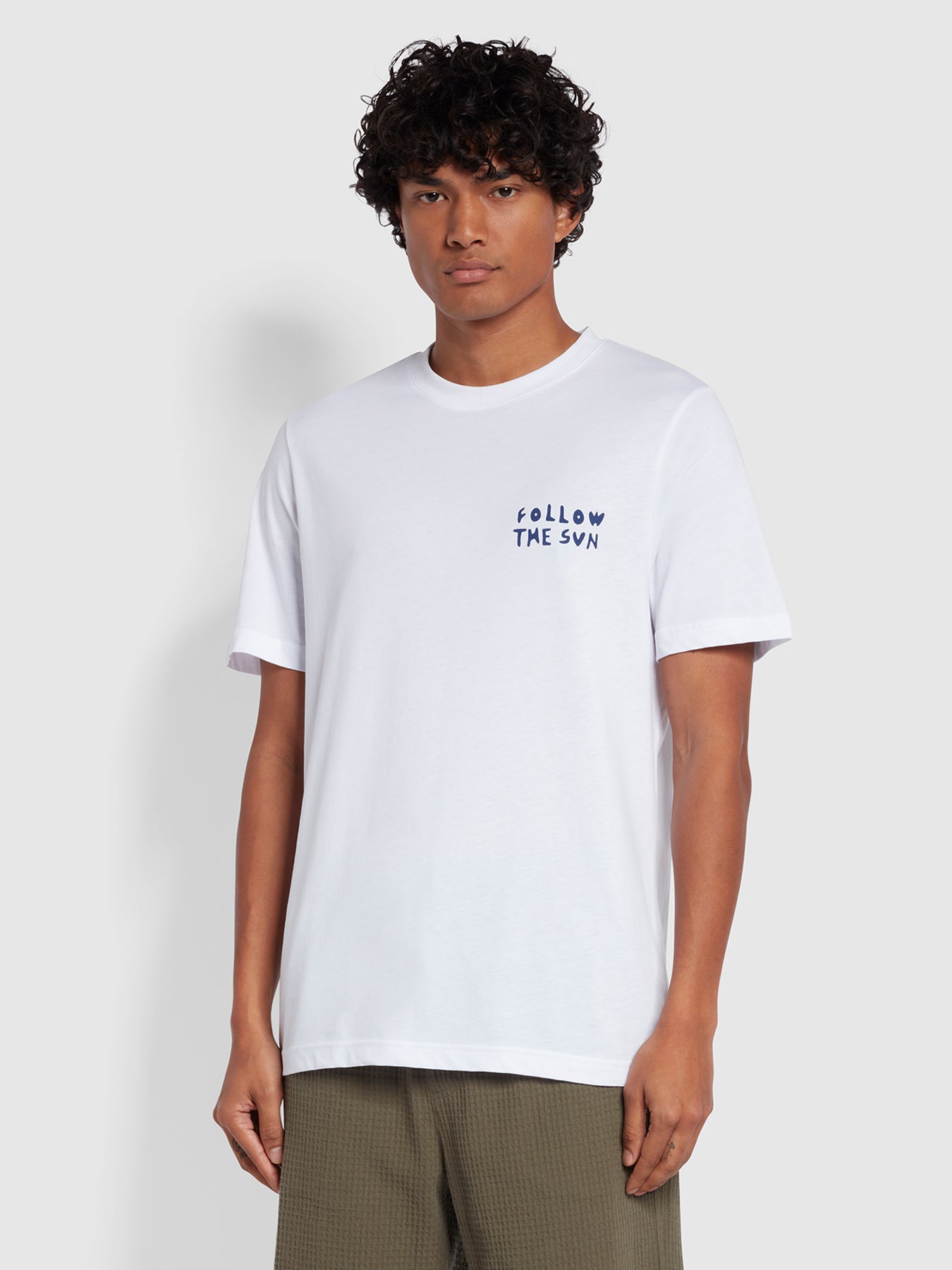 View Venice Regular Fit Graphic Short Sleeve TShirt In White information