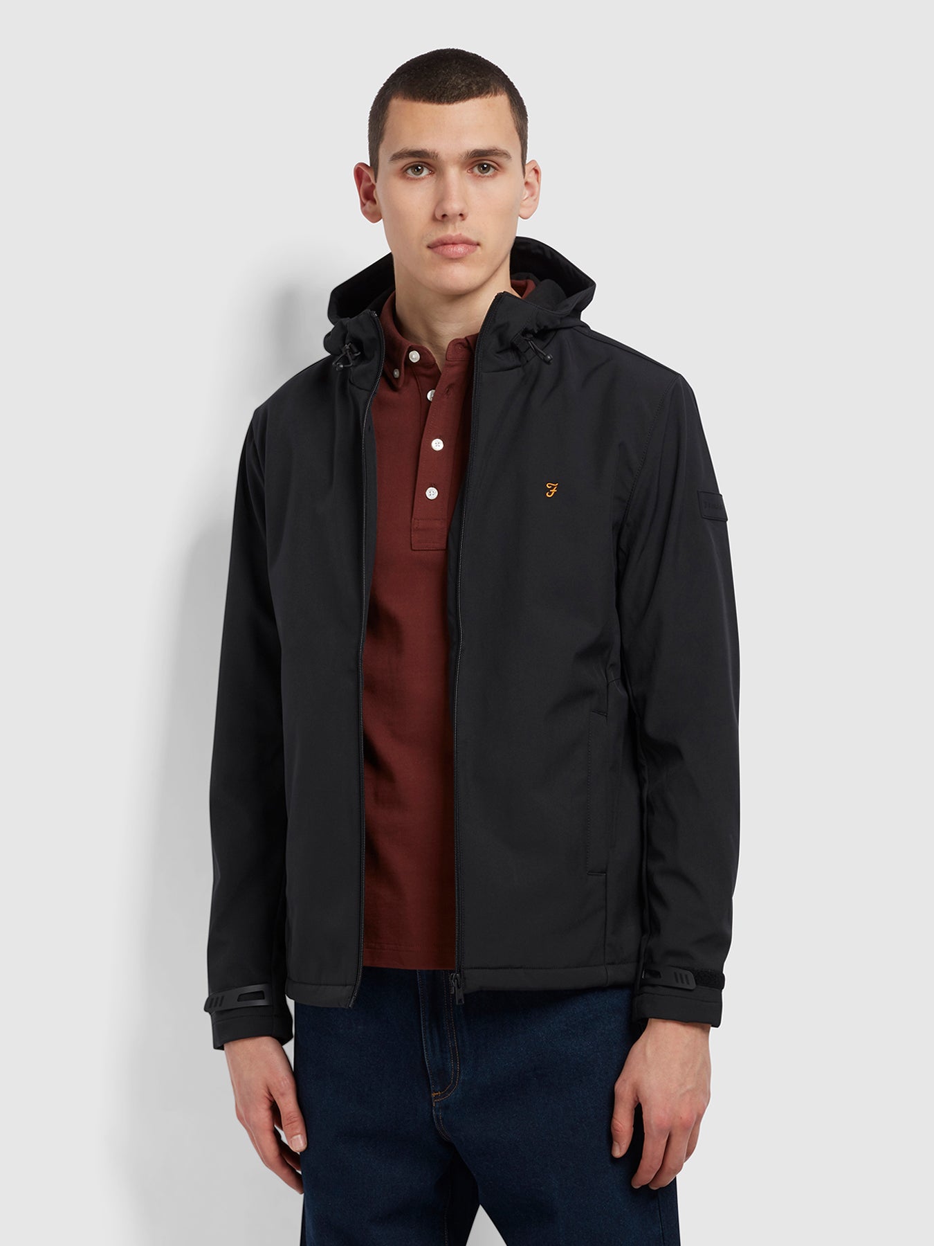 View Bective Soft Shell Coat In Deep Black information
